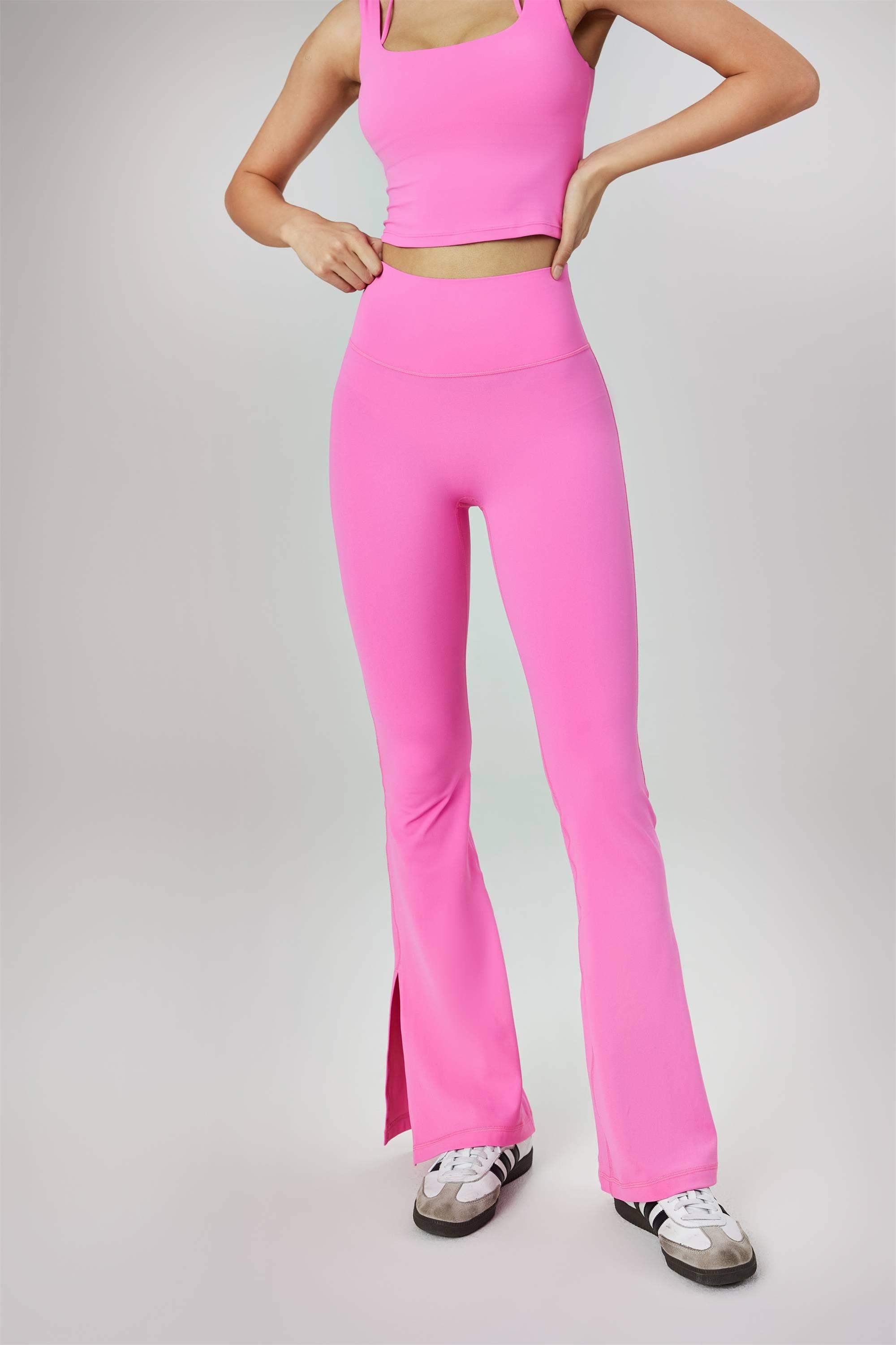 Schlagleggings mit Seitenschlitz