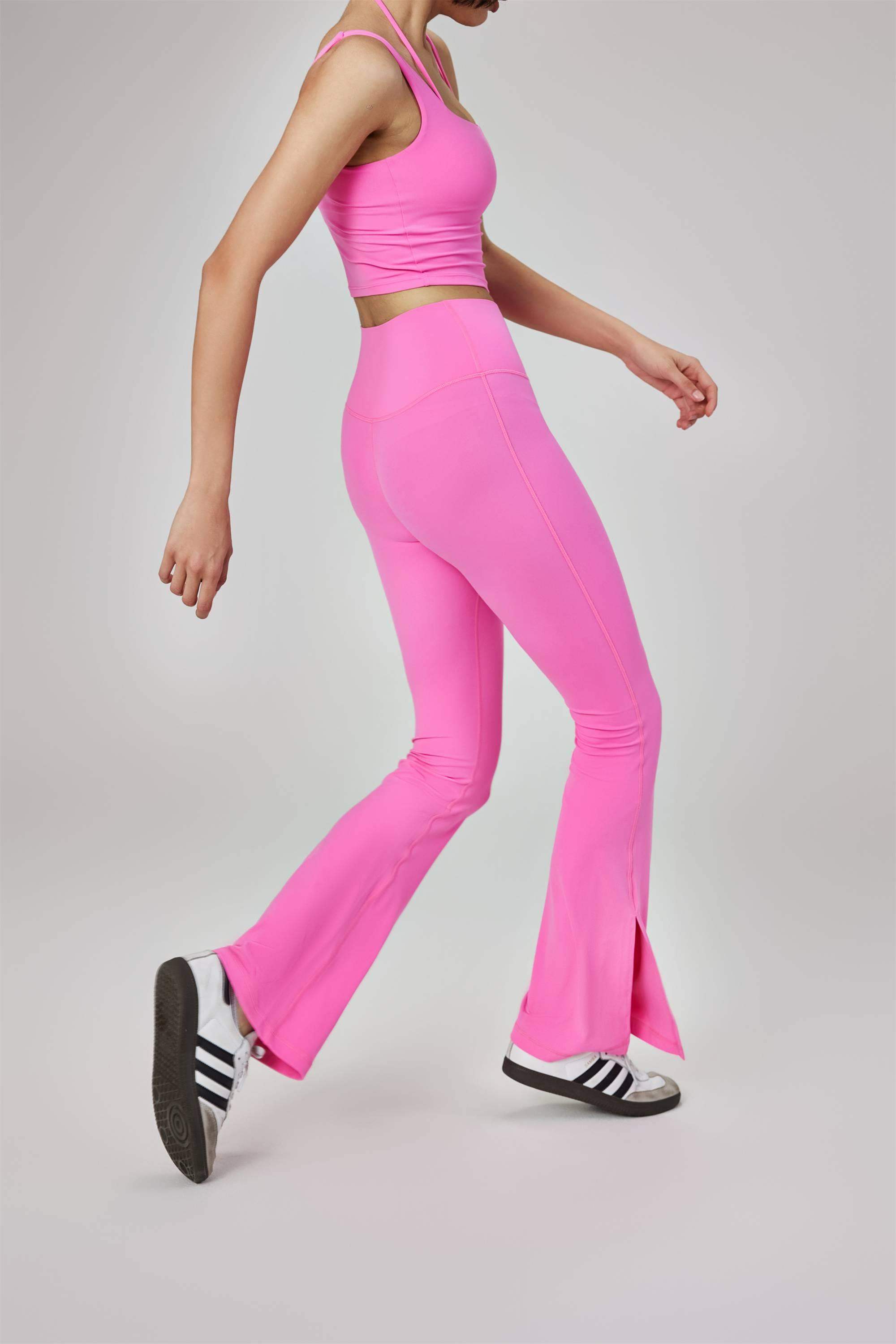 Schlagleggings mit Seitenschlitz