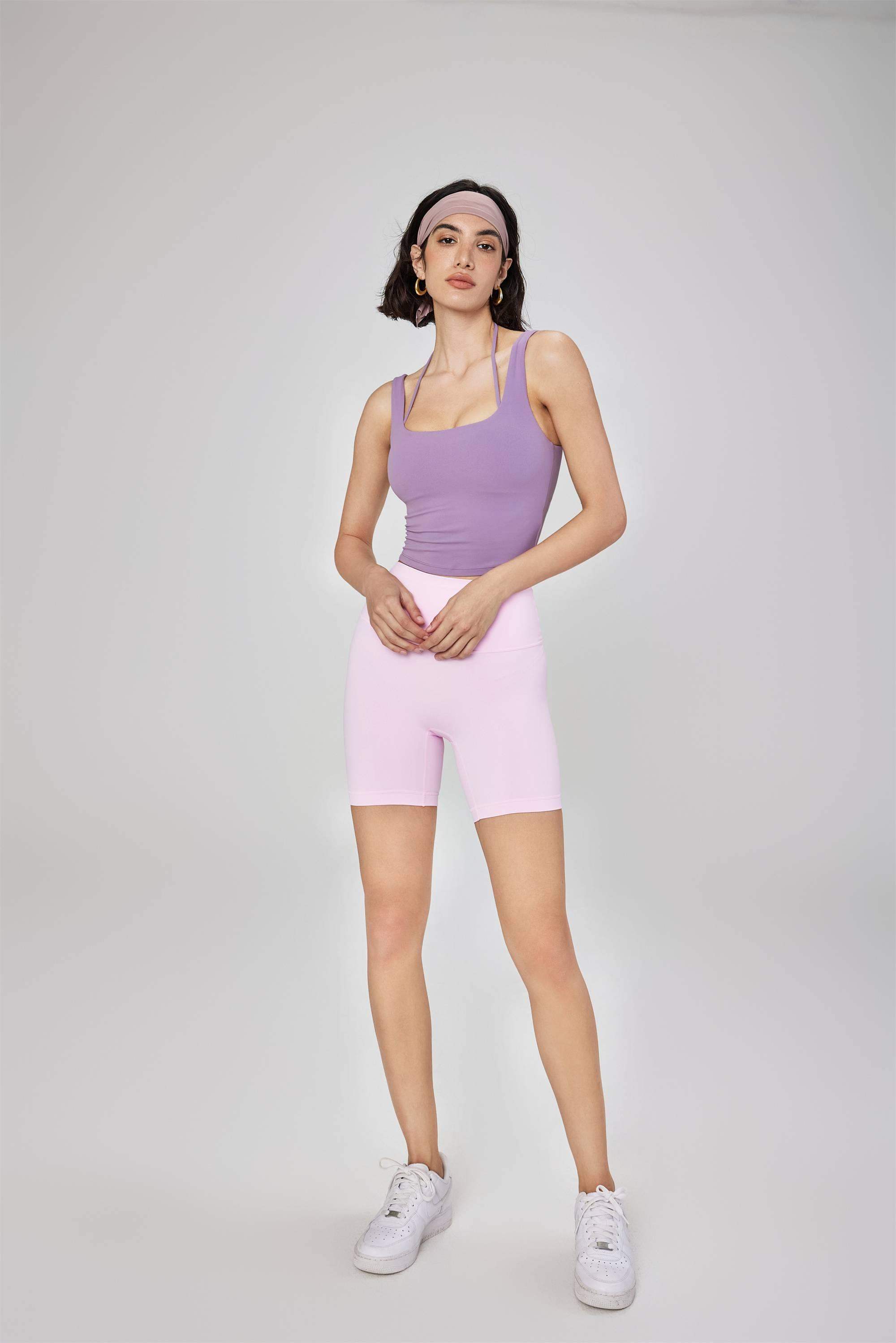 2-in-1-Lagen-Sport-BH mit integriertem Tanktop