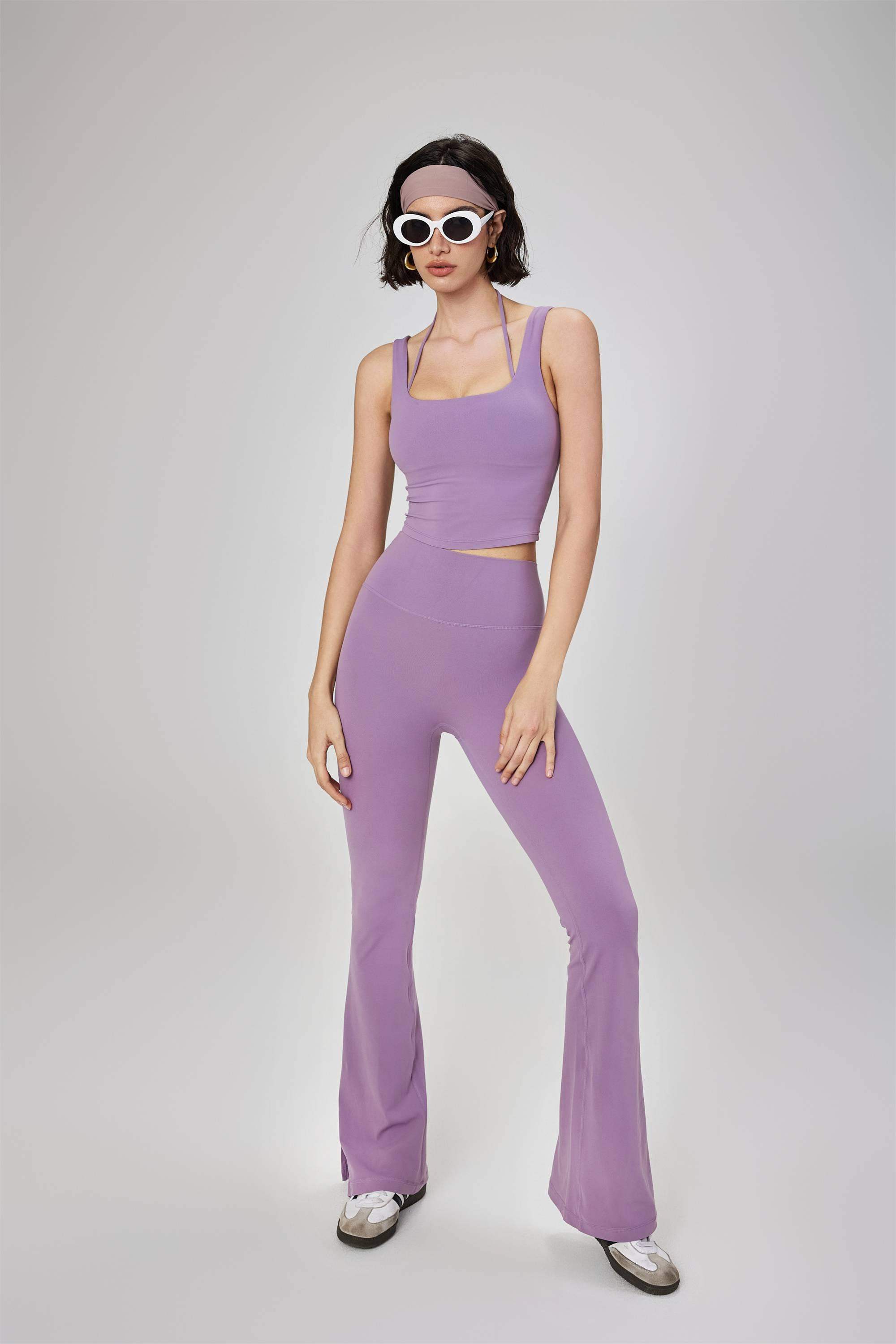 Schlagleggings mit Seitenschlitz