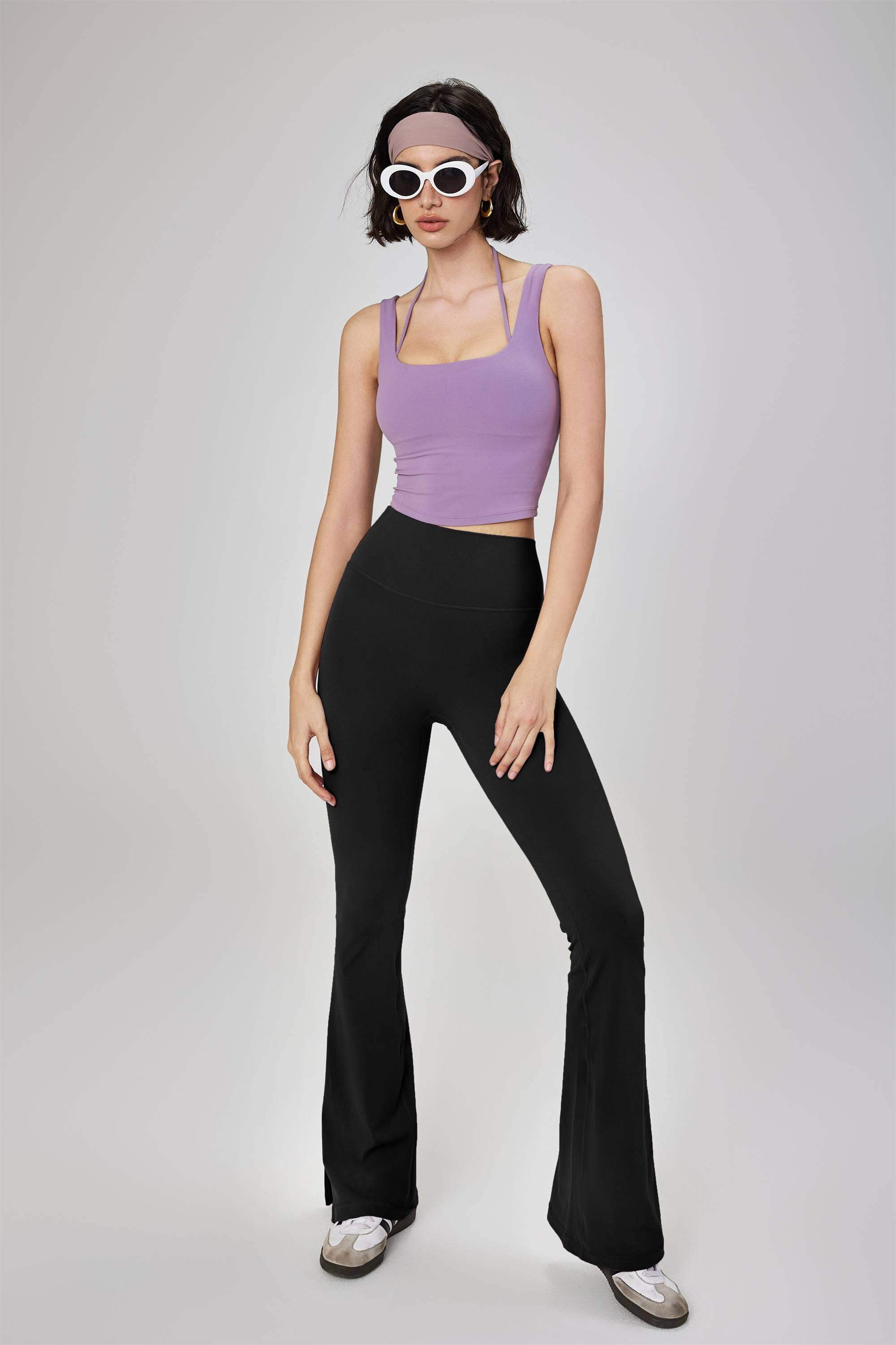 Schlagleggings mit Seitenschlitz