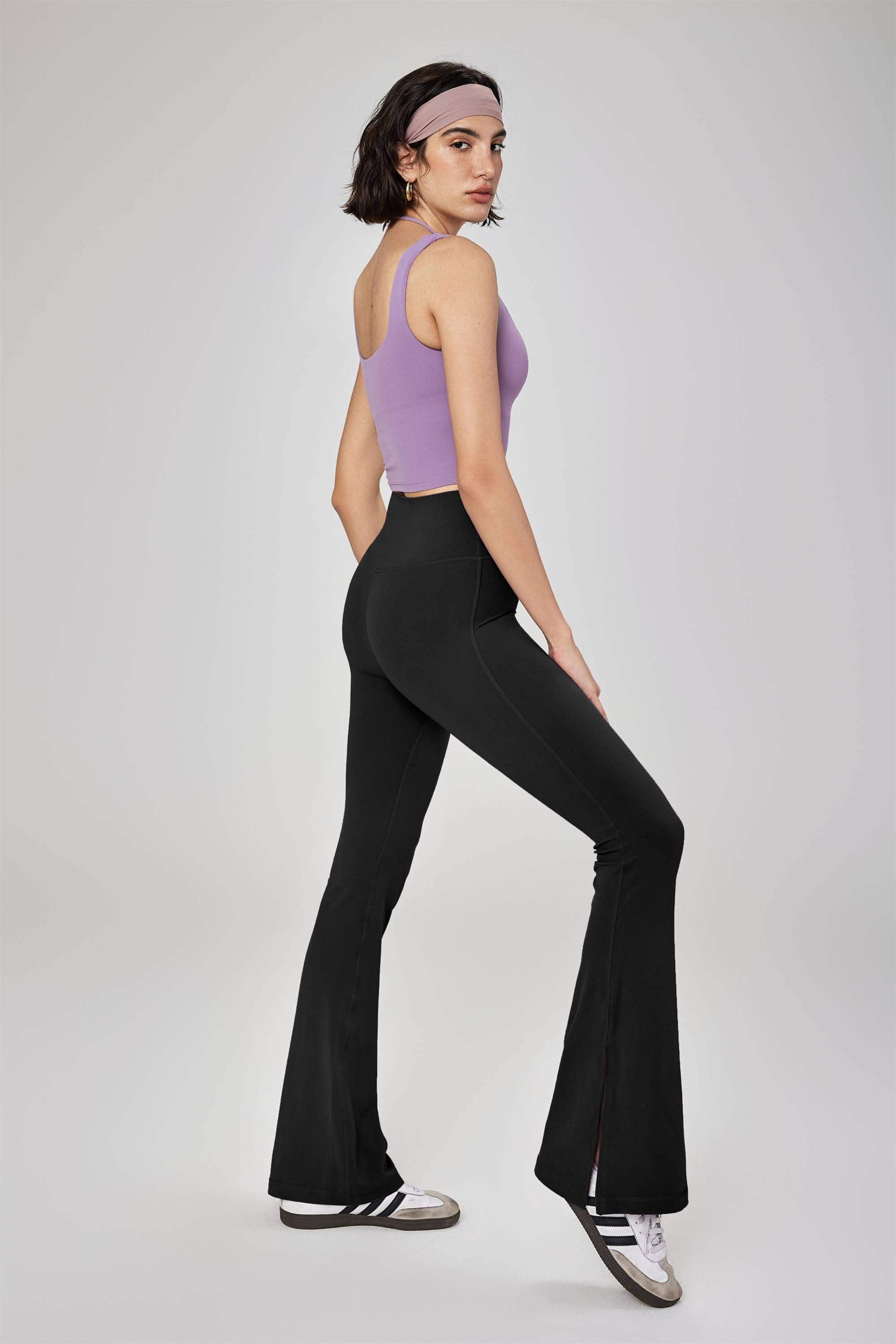 Schlagleggings mit Seitenschlitz