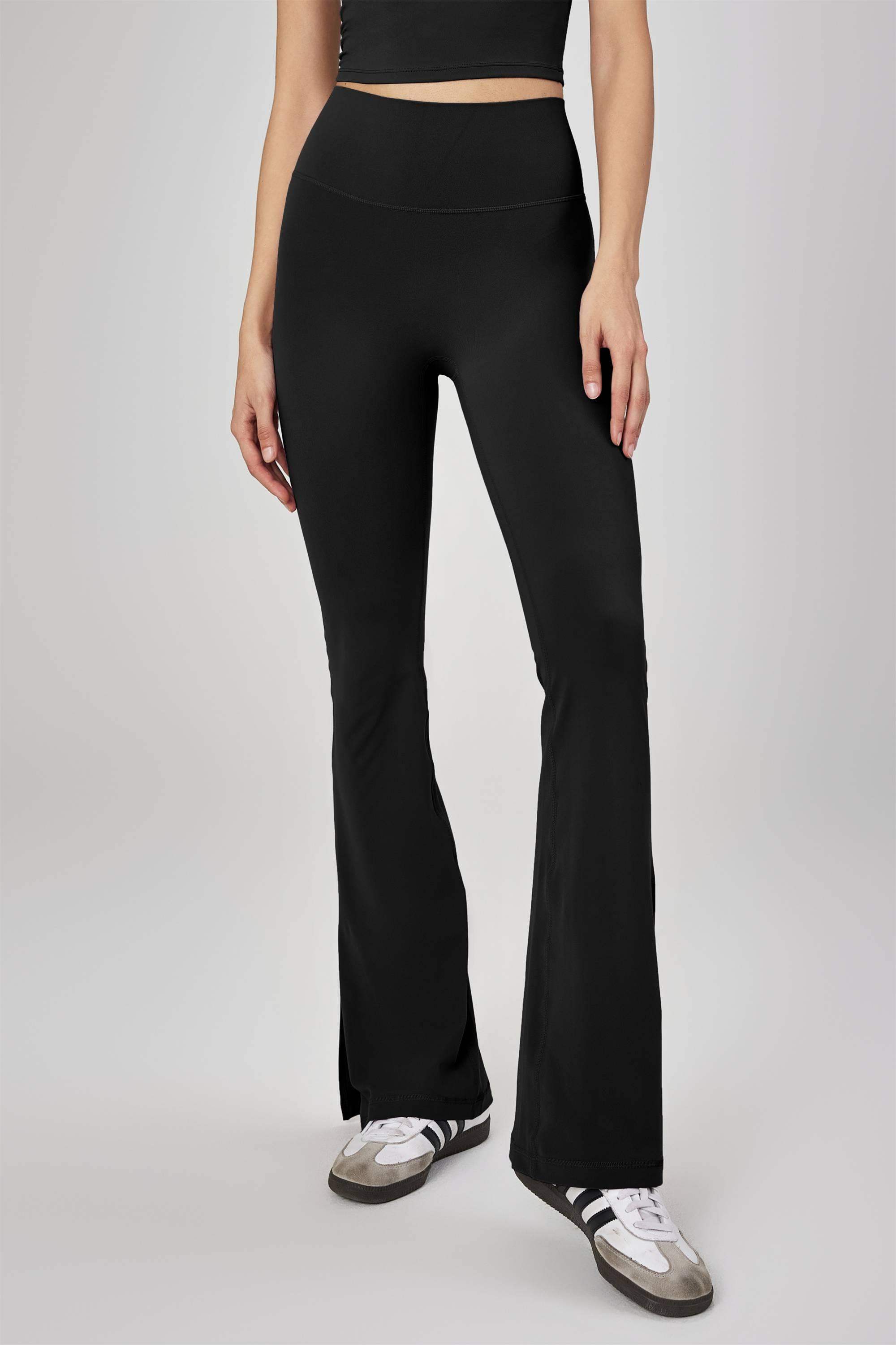 Schlagleggings mit Seitenschlitz