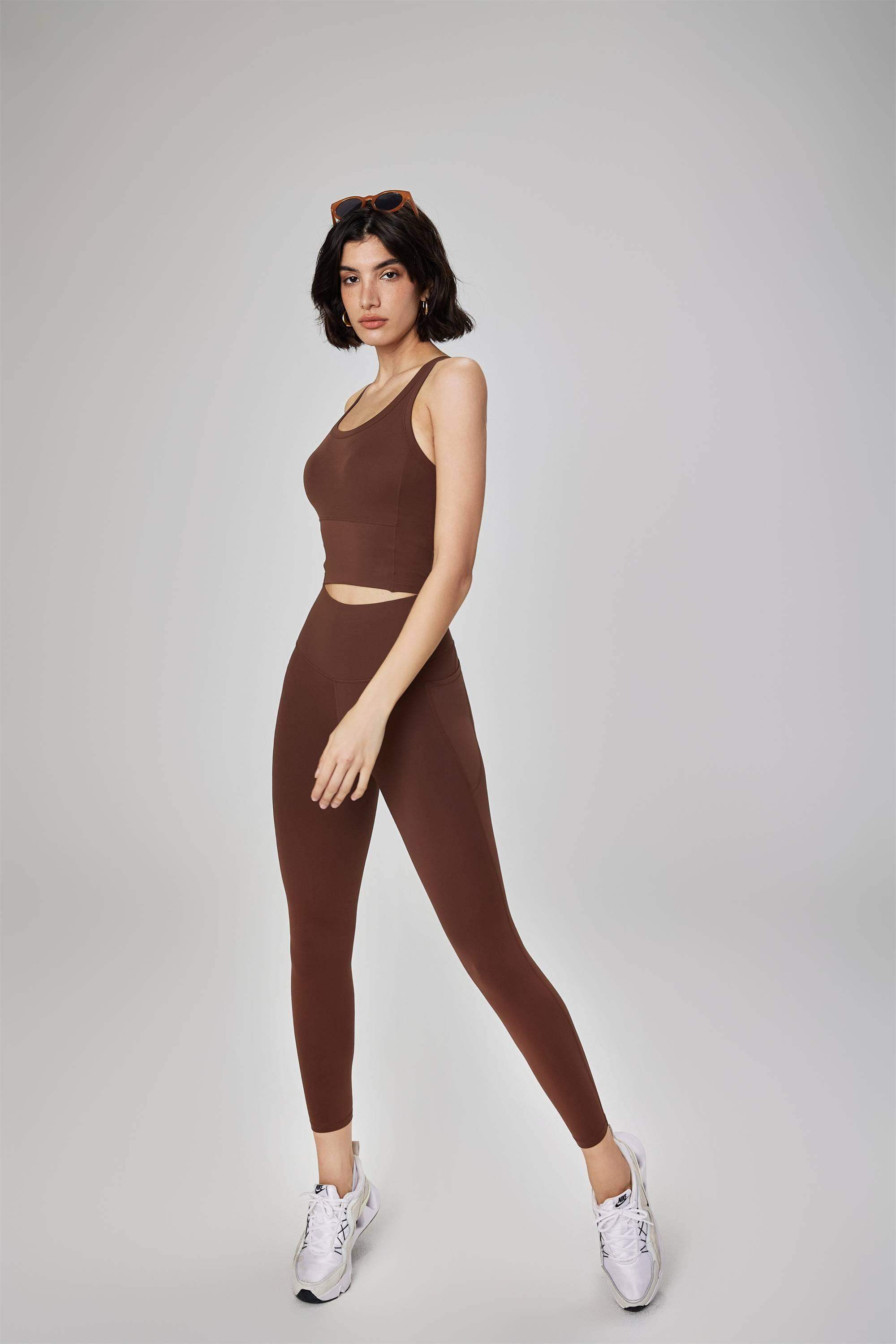 Nahtlose Yogahose mit hoher Taille