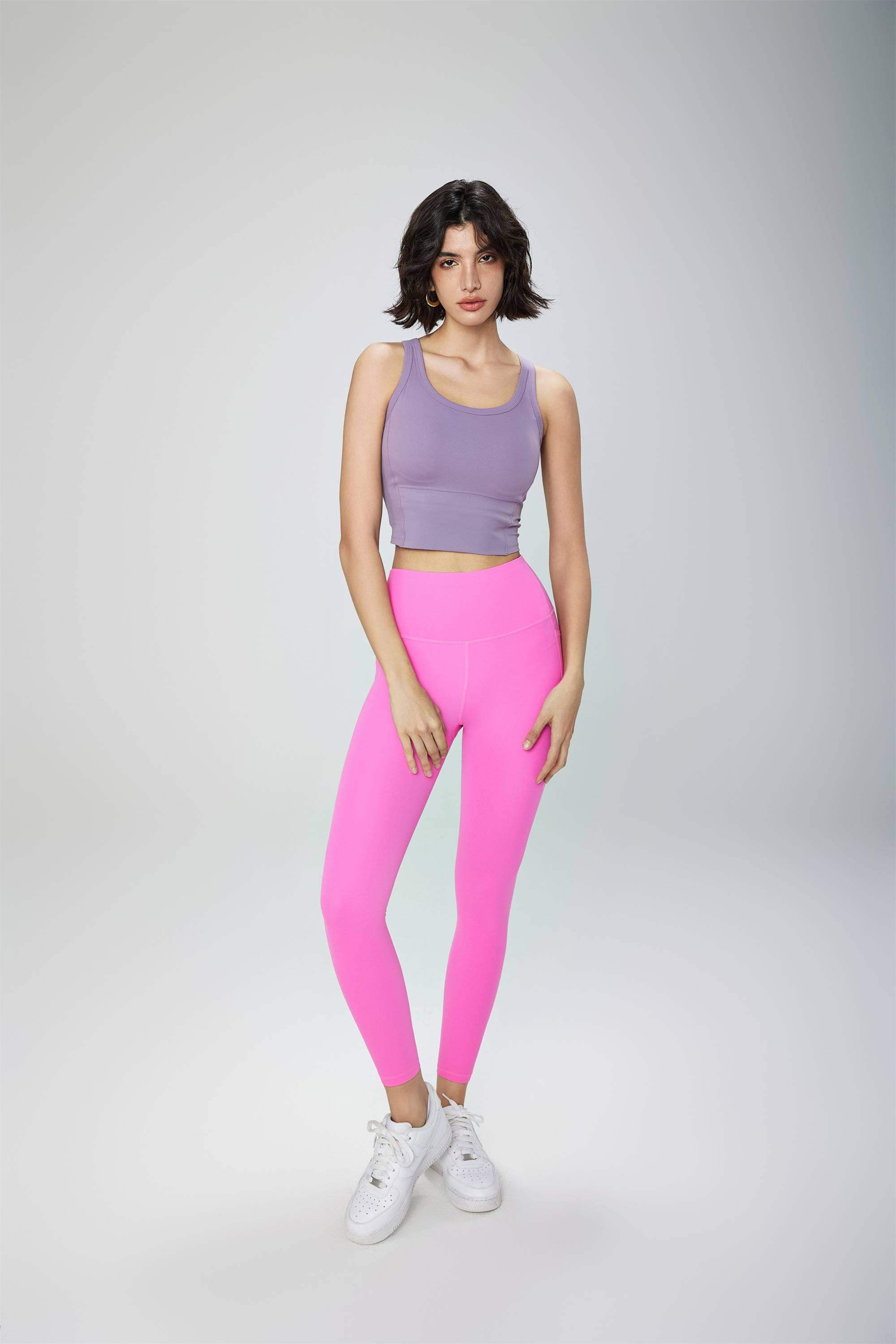 Nahtlose Yogahose mit hoher Taille