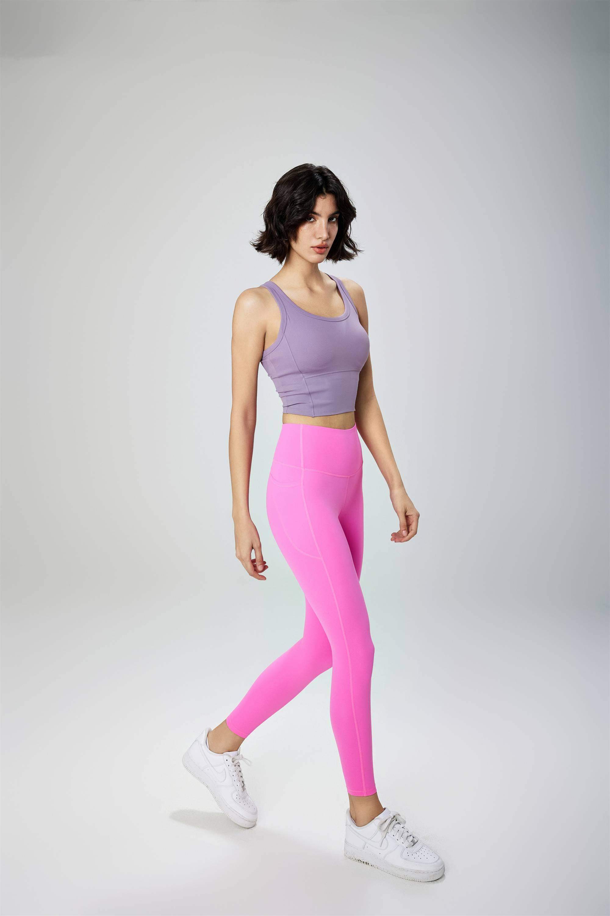 Nahtlose Yogahose mit hoher Taille
