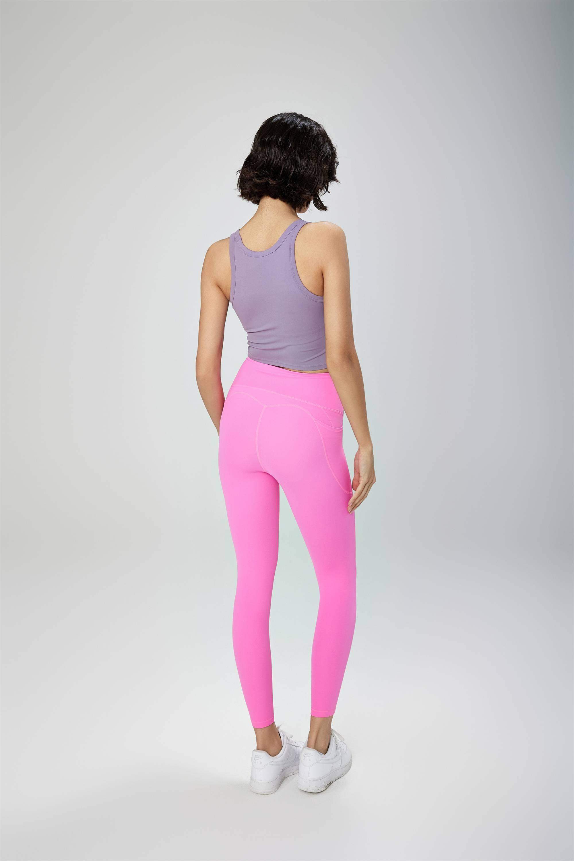 Nahtlose Yogahose mit hoher Taille