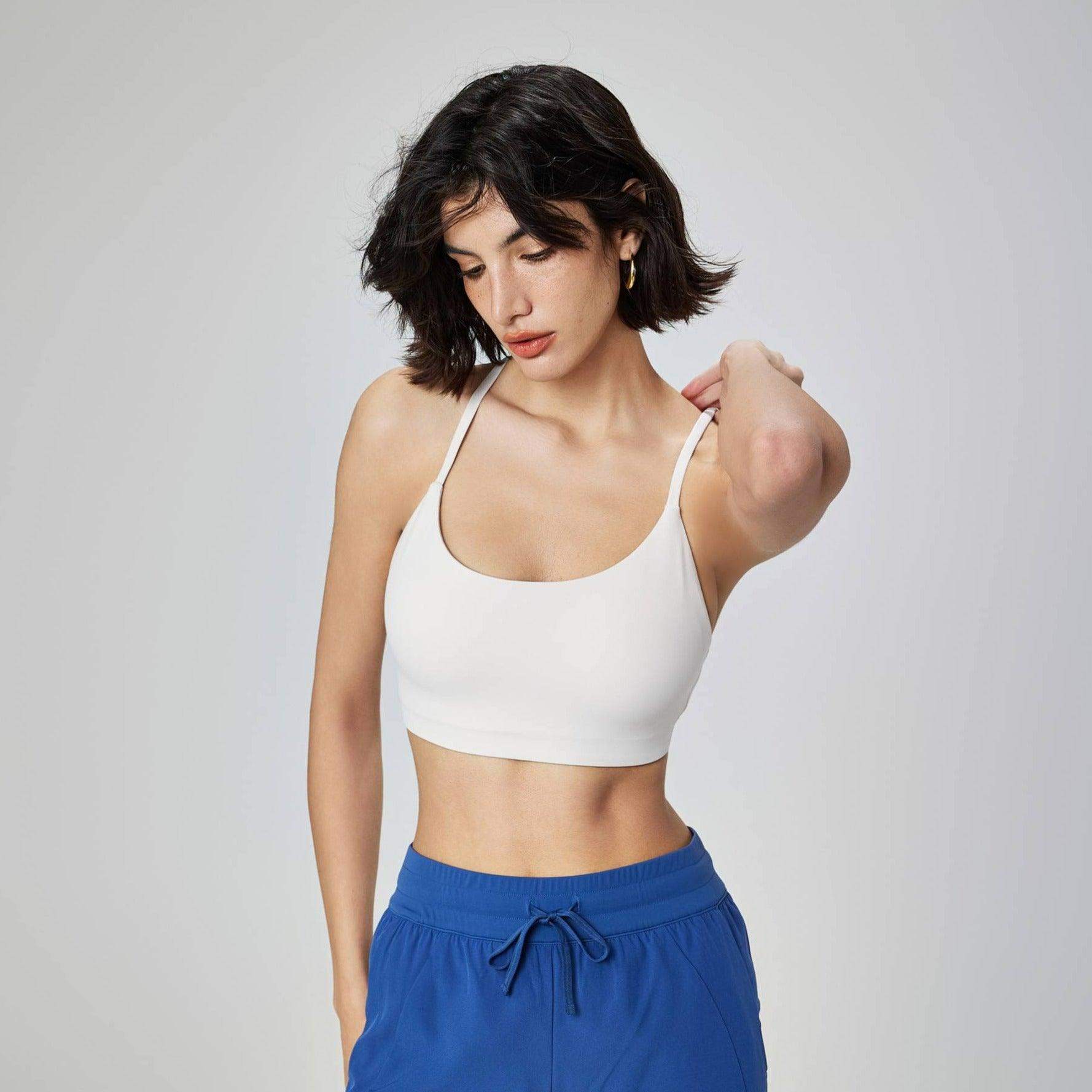 Yoga-BH mit V-Rücken und gepolsterten Cups