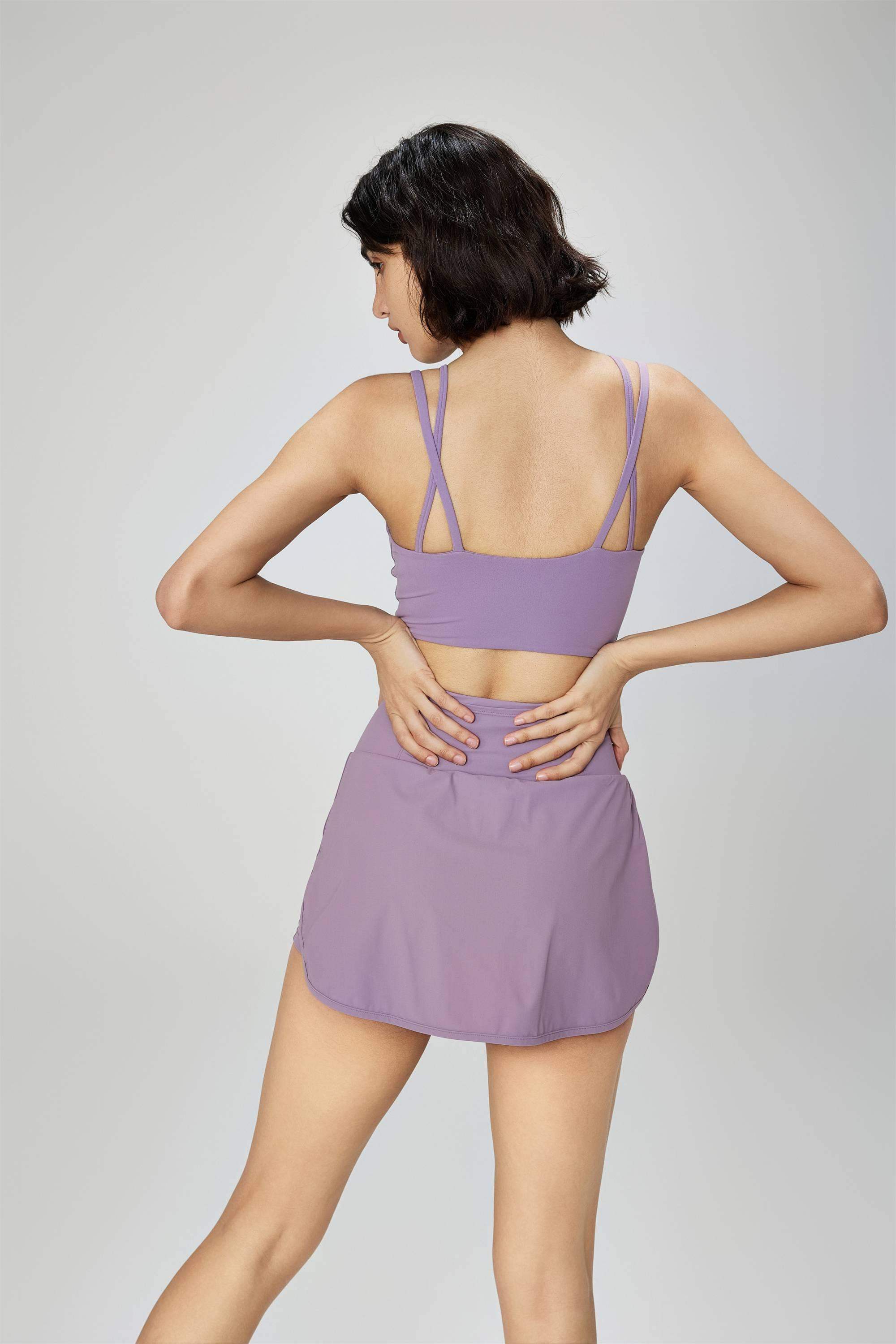 Stoßdämpfender Sport-BH mit V-Ausschnitt