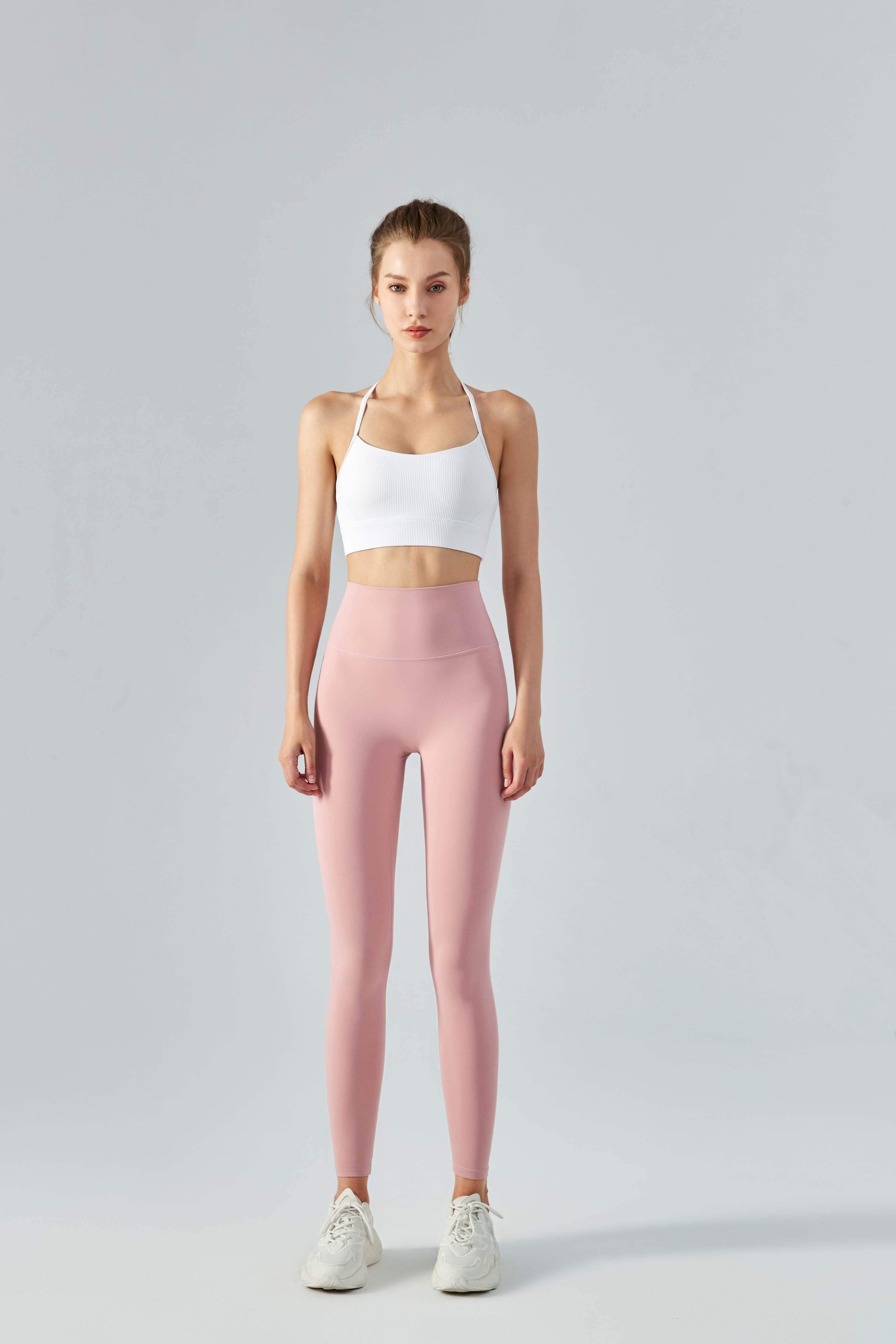 Gerippter Neckholder-Sport-BH