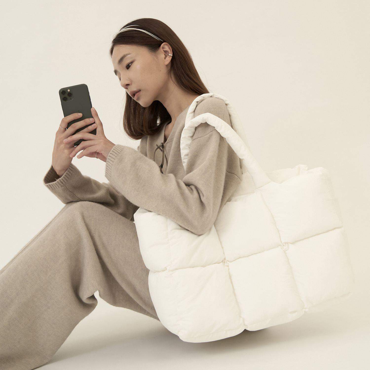 Gesteppte Puffer-Tasche