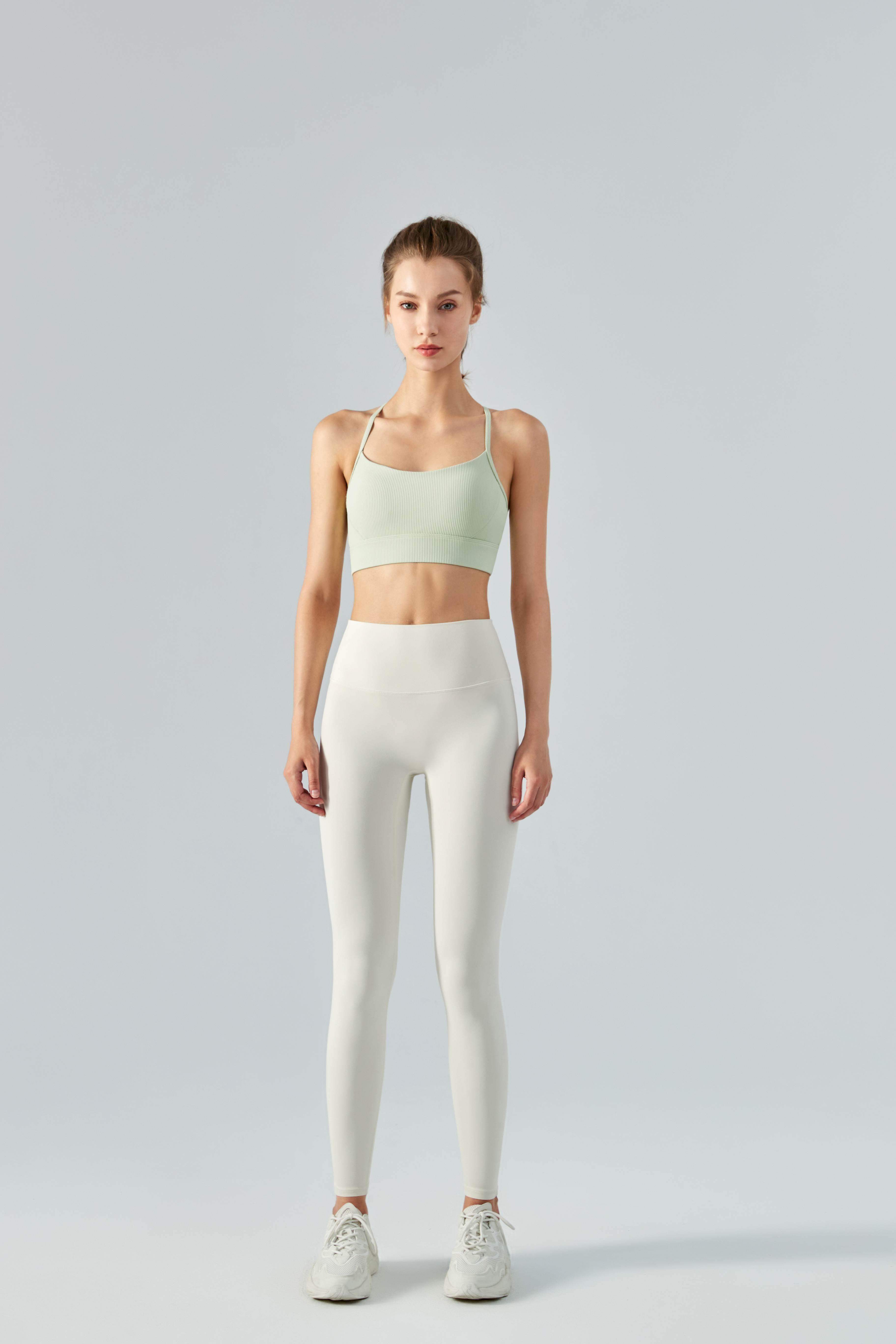 Gerippter Neckholder-Sport-BH