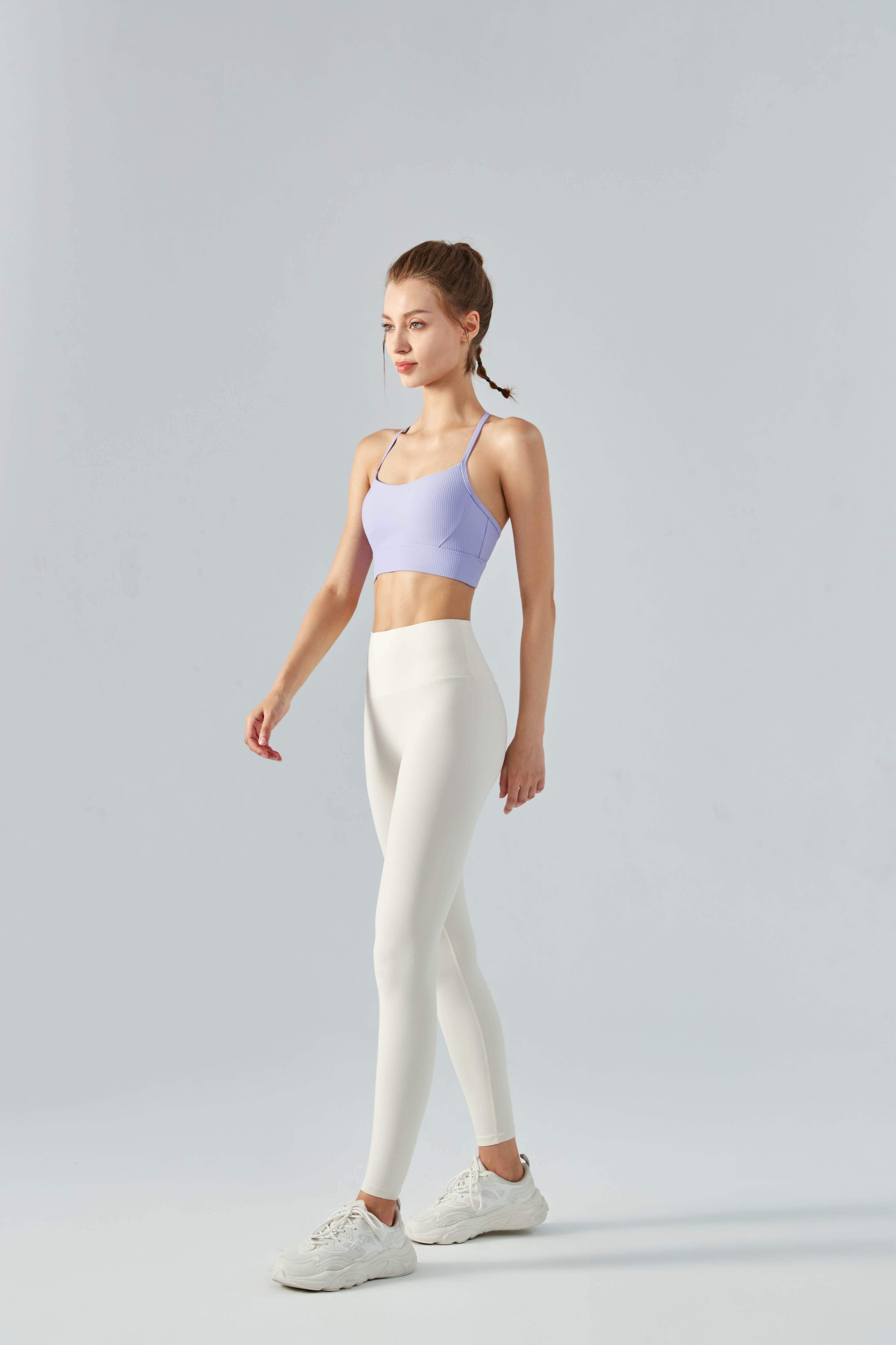 Gerippter Neckholder-Sport-BH