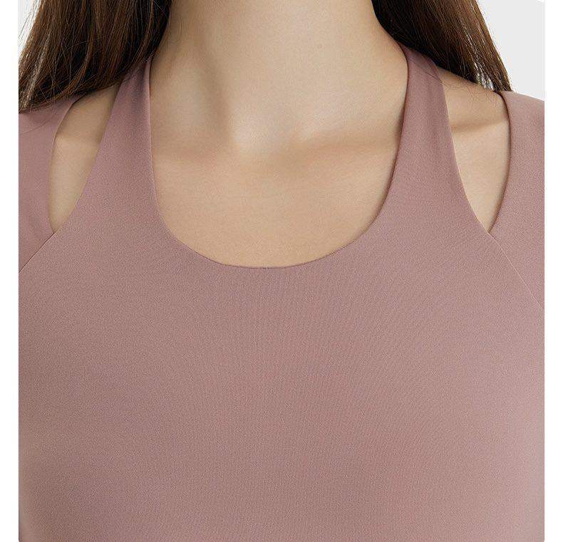 Neckholder-Yoga-Langarmshirt