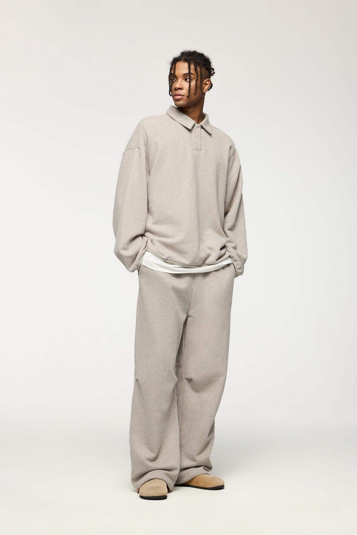 Fleece-Jogginghose mit geradem Bein