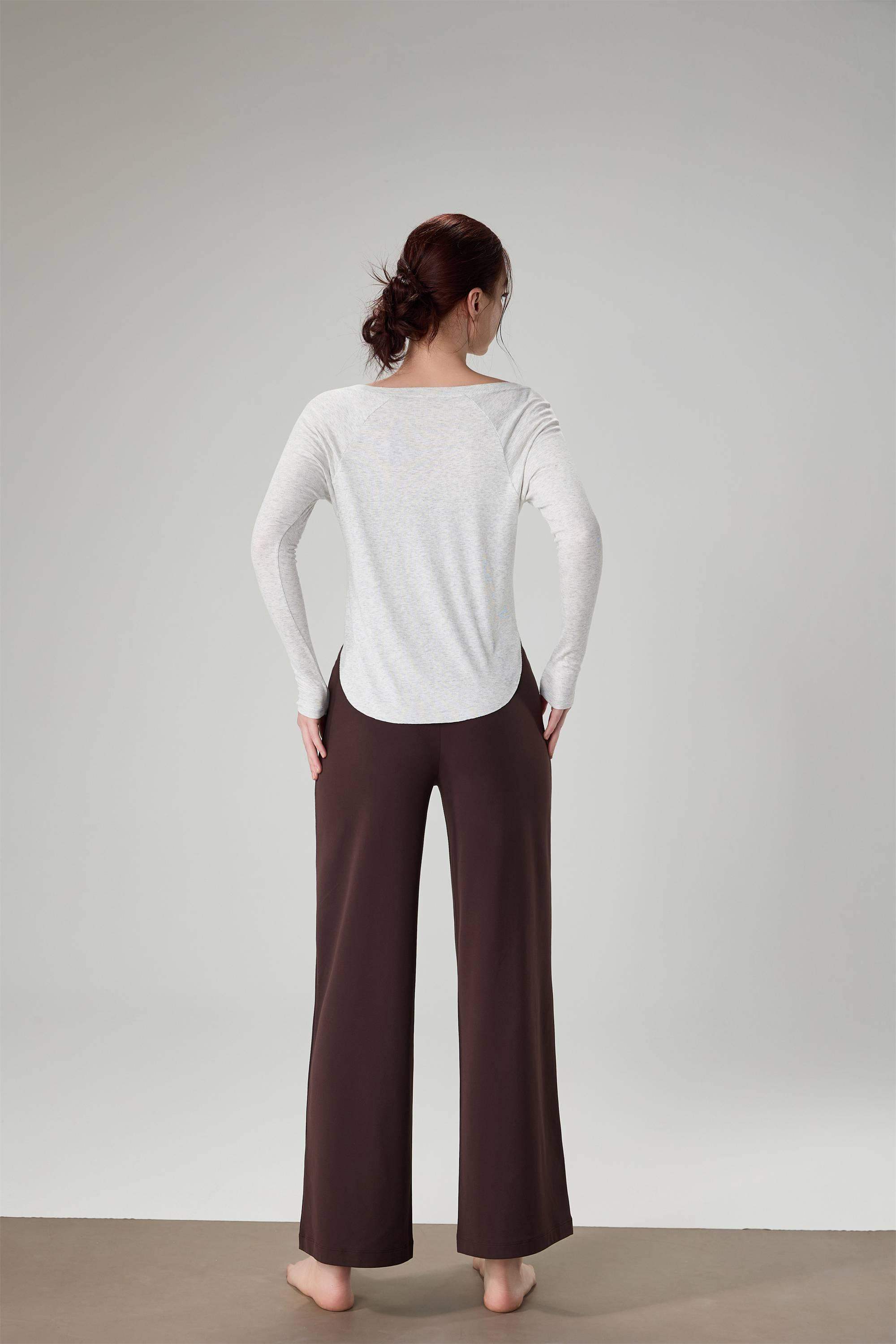 Atmungsaktives Sporttop aus Flammgarn mit lockerer Passform