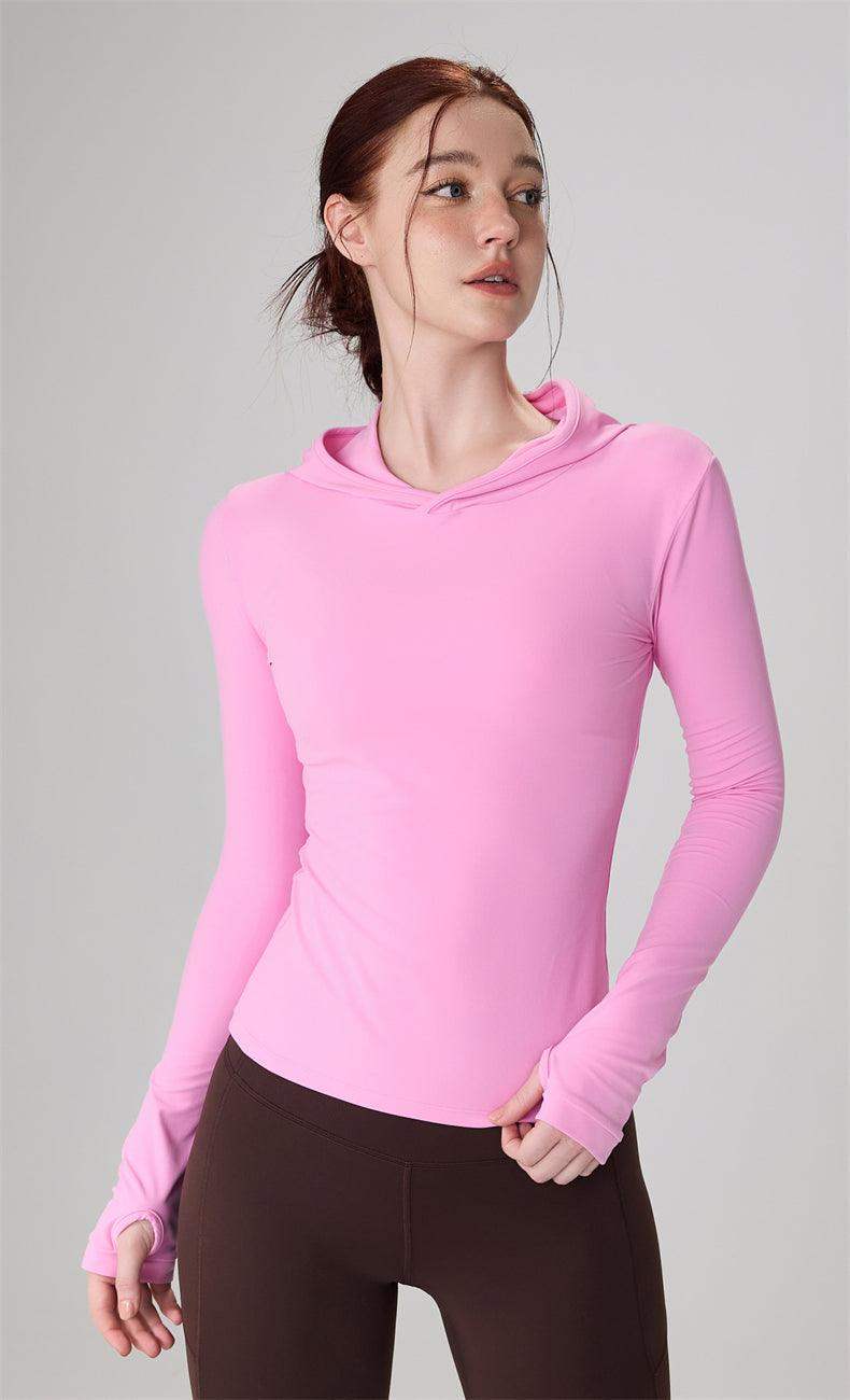 Schnelltrocknender Slim-Fit-Hoodie für Damen zum Laufen und Trainieren