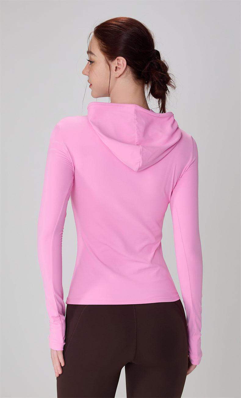 Schnelltrocknender Slim-Fit-Hoodie für Damen zum Laufen und Trainieren
