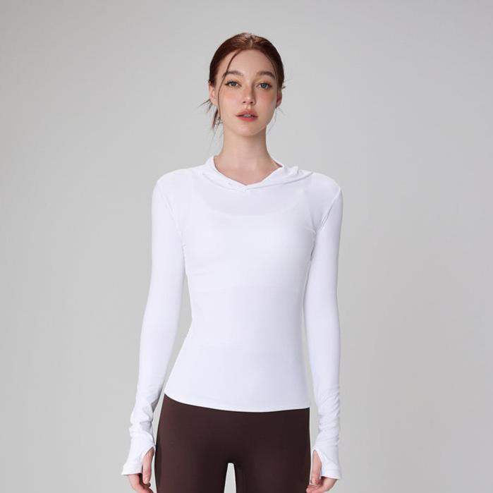 Schnelltrocknender Slim-Fit-Hoodie für Damen zum Laufen und Trainieren