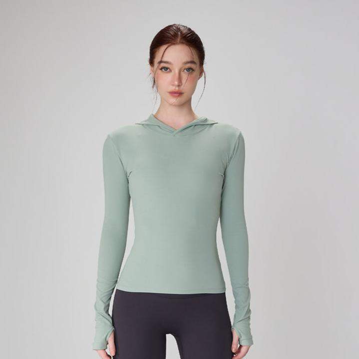 Schnelltrocknender Slim-Fit-Hoodie für Damen zum Laufen und Trainieren