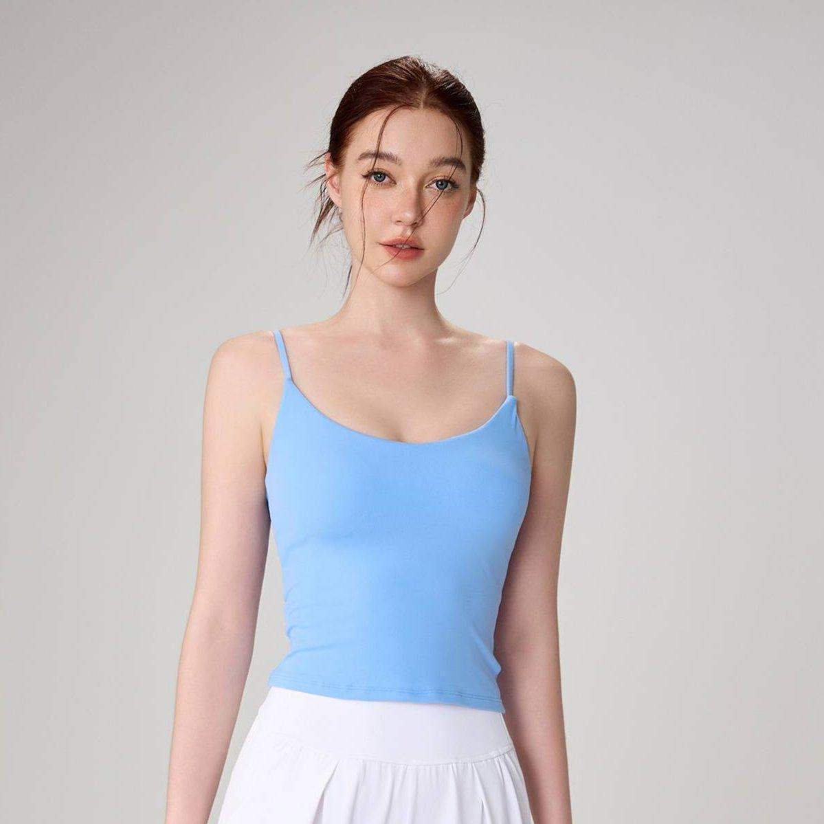 Enganliegendes Yoga-Tanktop mit hoher Elastizität für Damen