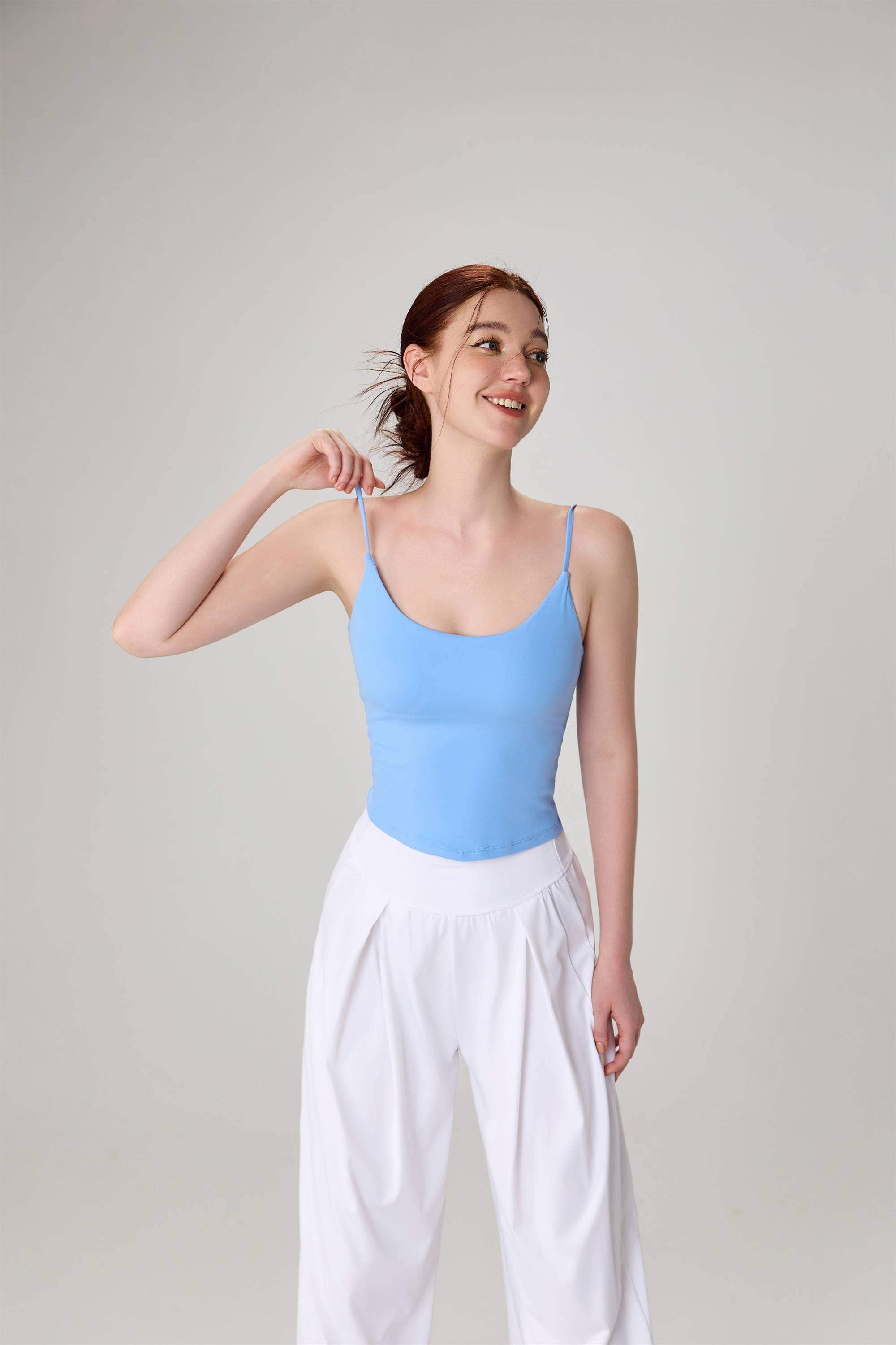 Enganliegendes Yoga-Tanktop mit hoher Elastizität für Damen