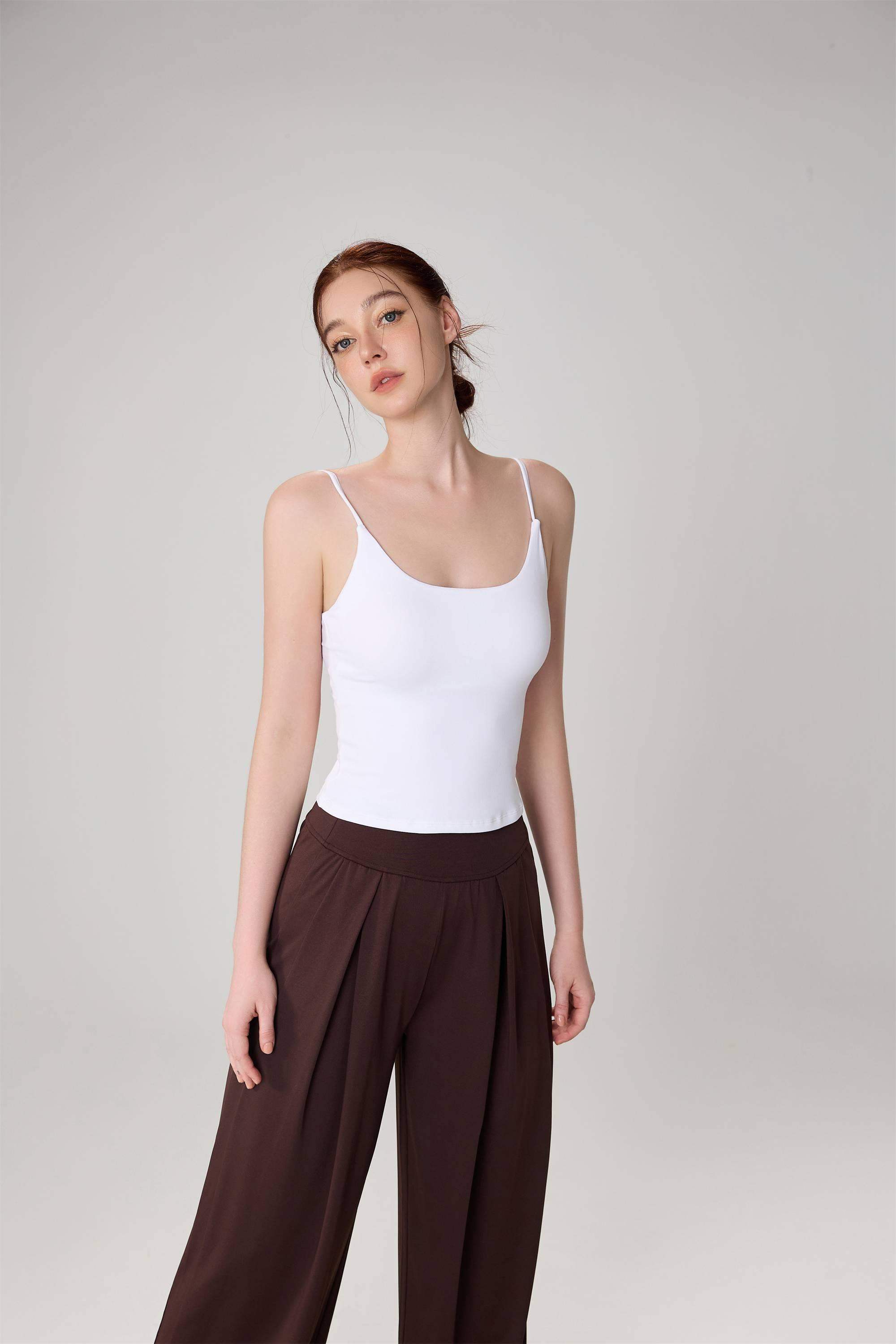 Enganliegendes Yoga-Tanktop mit hoher Elastizität für Damen