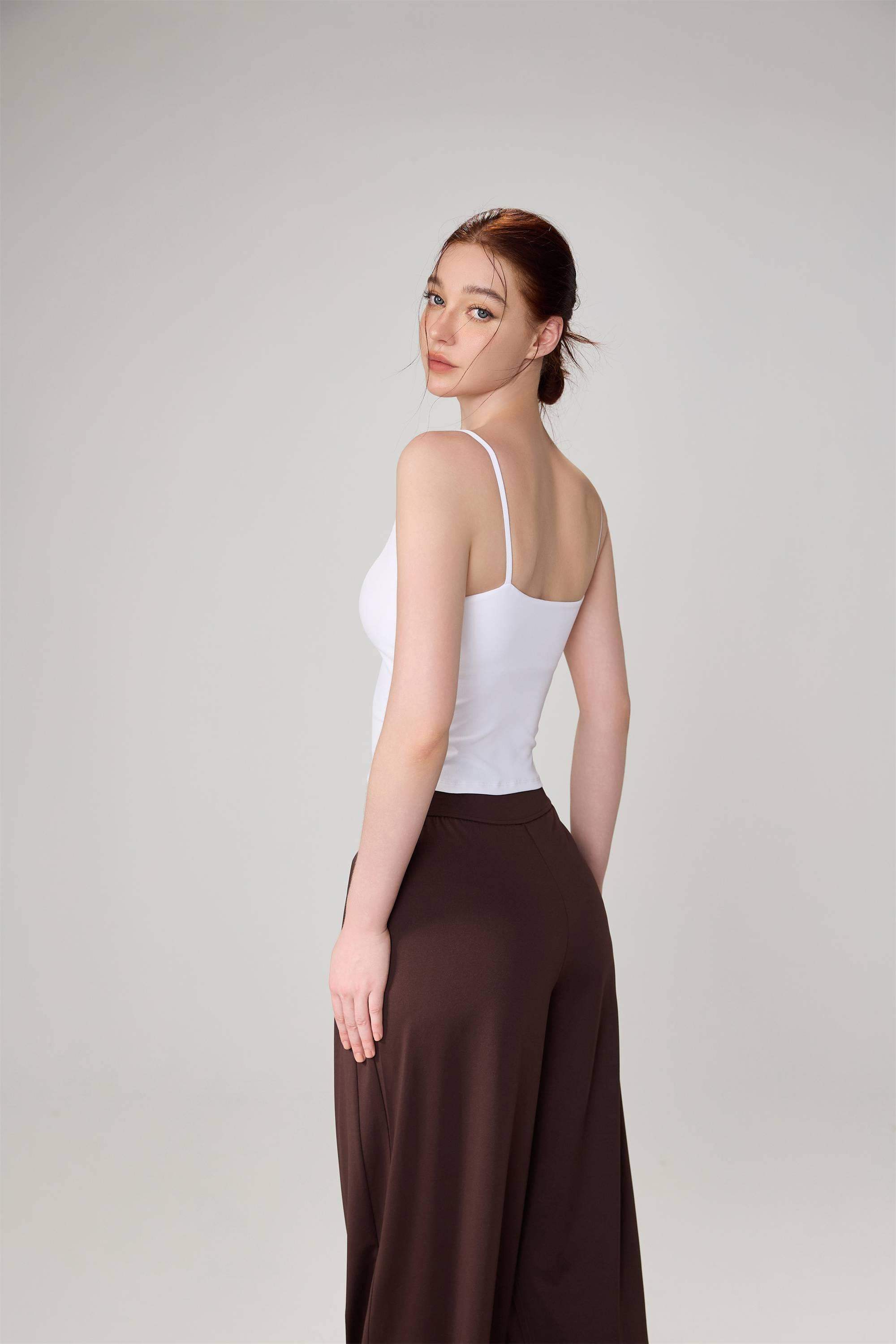 Enganliegendes Yoga-Tanktop mit hoher Elastizität für Damen