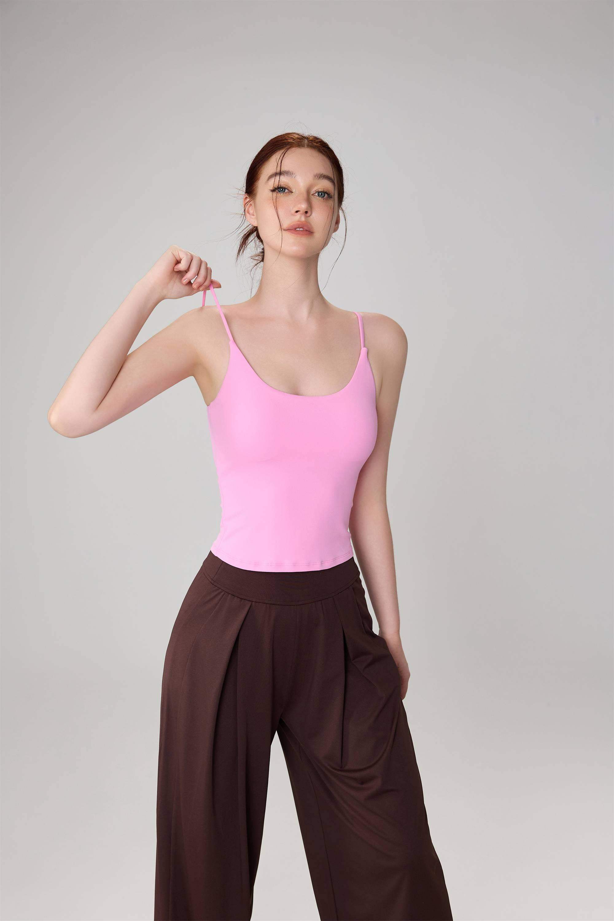 Enganliegendes Yoga-Tanktop mit hoher Elastizität für Damen