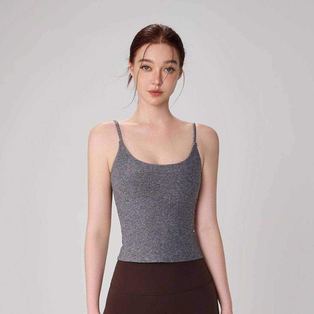 Enganliegendes Yoga-Tanktop mit hoher Elastizität für Damen