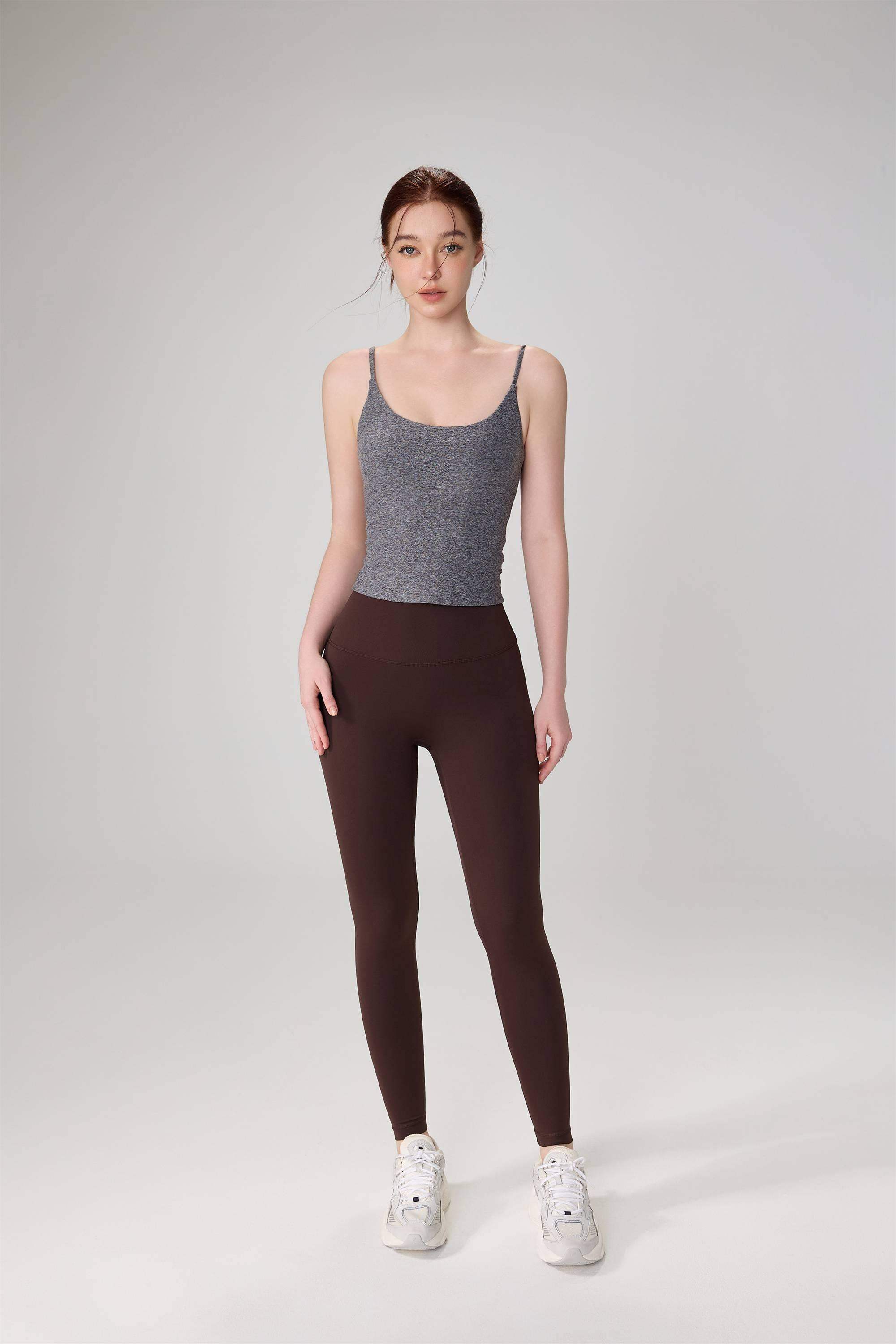 Enganliegendes Yoga-Tanktop mit hoher Elastizität für Damen