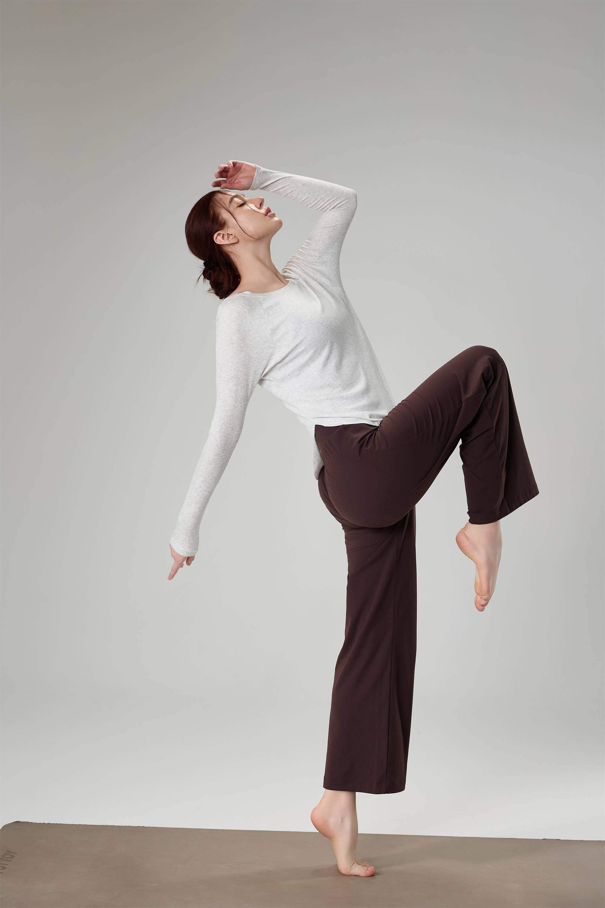 Atmungsaktives Sporttop aus Flammgarn mit lockerer Passform