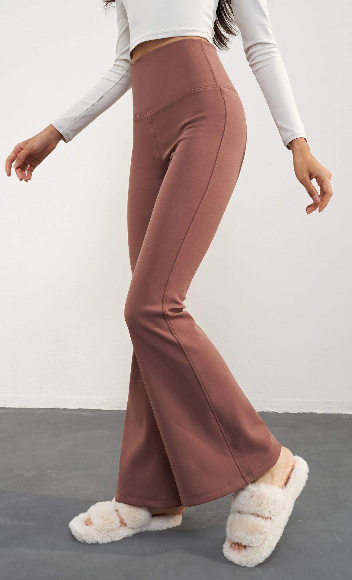 Flare-Leggings mit Fleece-Futter