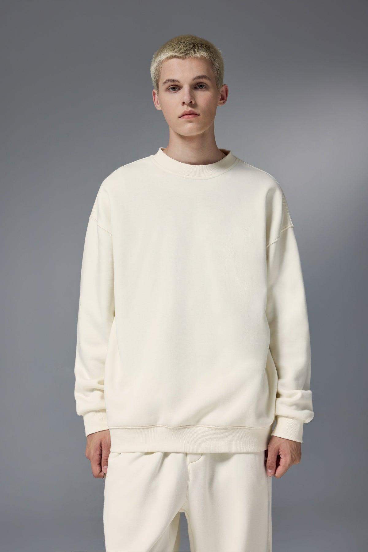 Sweatshirt mit Rundhalsausschnitt und Flammen-Fleece