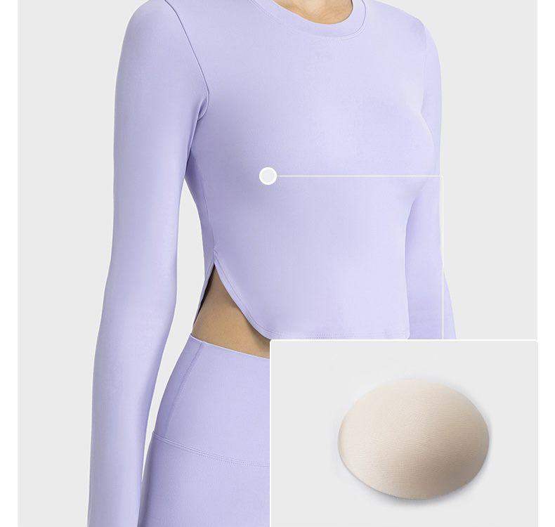 Fitness Langarmshirt mit Seitennahtschlitzen