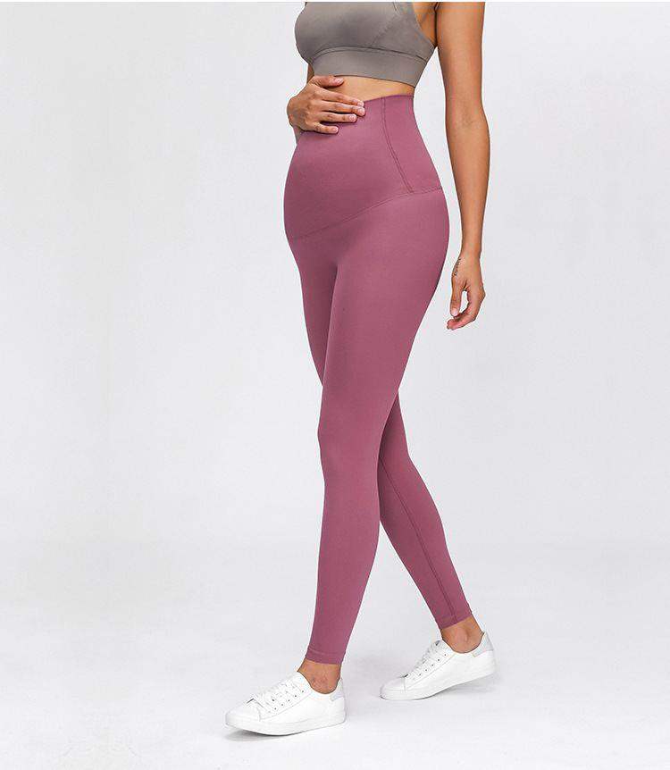 Yoga-Leggings zum Umziehen mit hohem Bund und Bauchwickel
