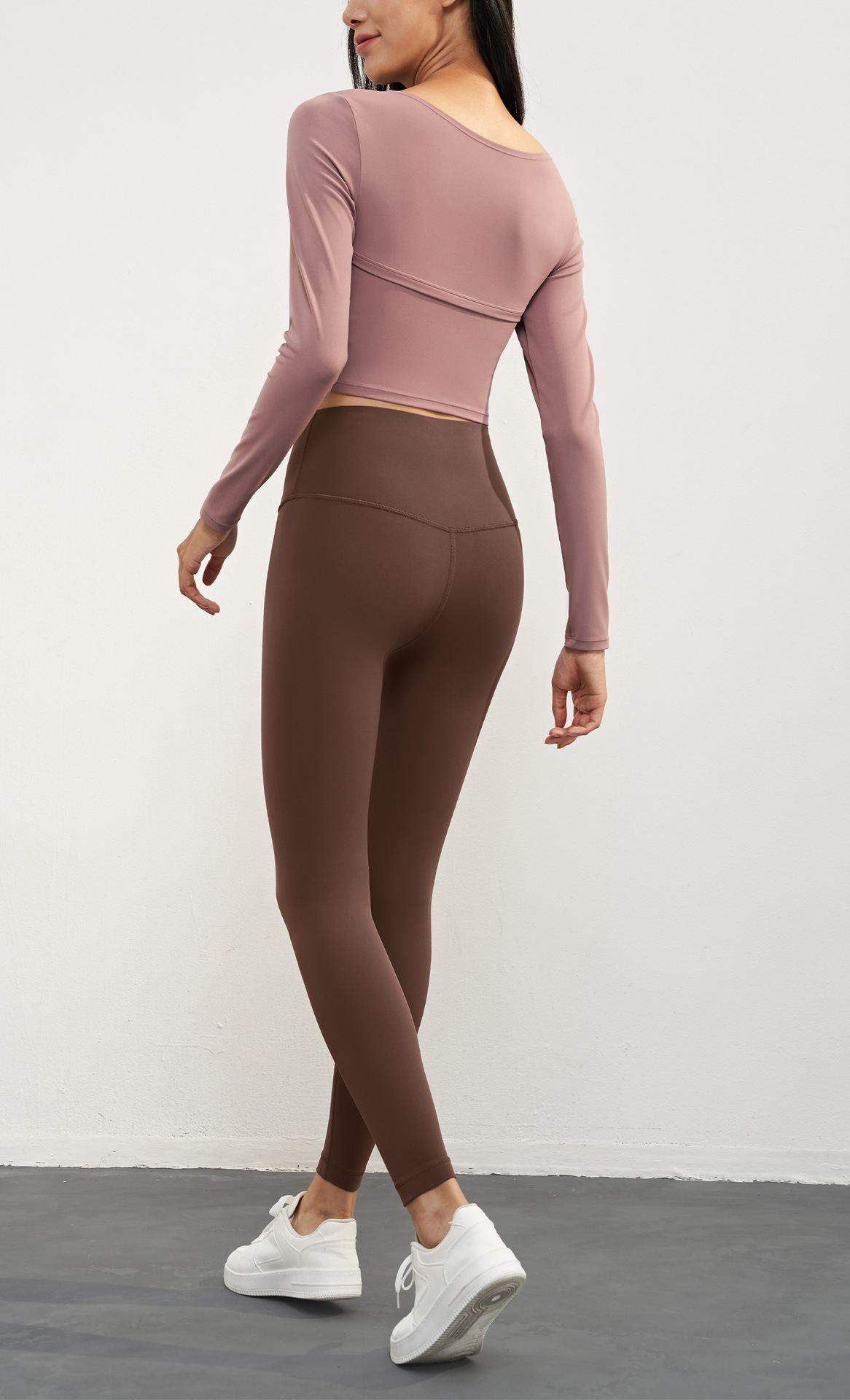 Warme Yoga-Leggings aus Fleece für den Winter