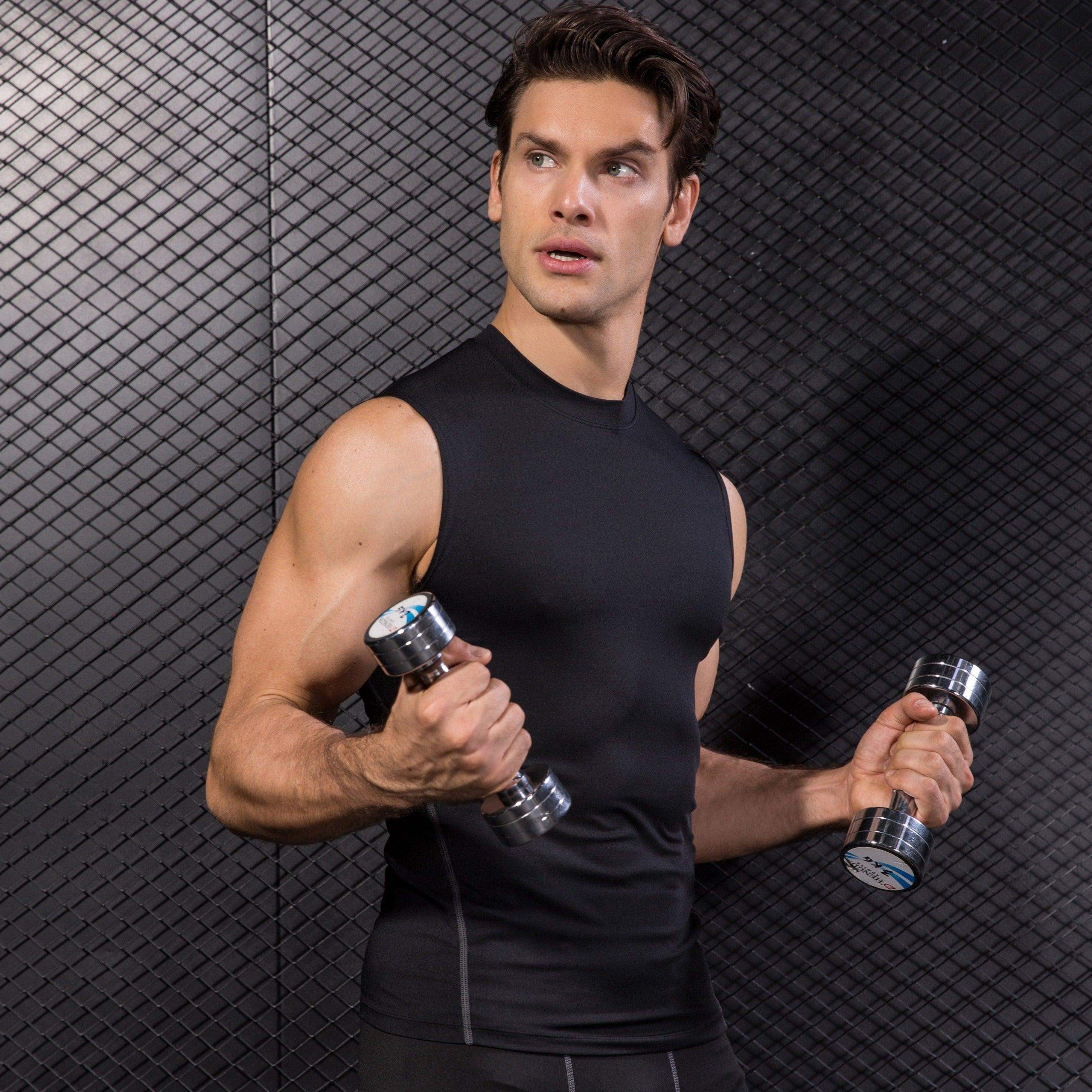 Schmal geschnittenes ärmelloses Top für Herren