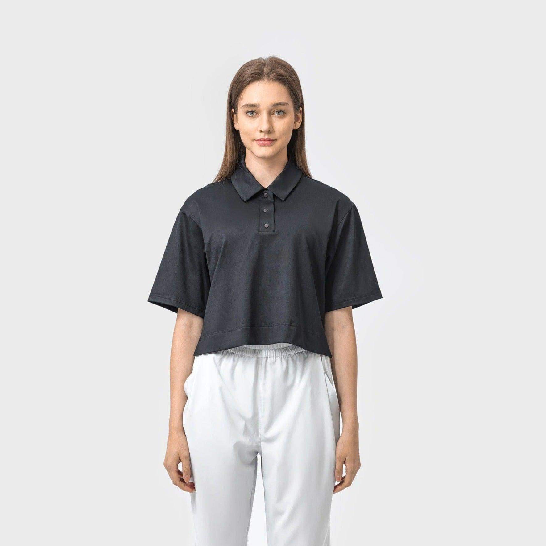 Schnelltrocknendes, atmungsaktives Poloshirt mit lockerer Passform