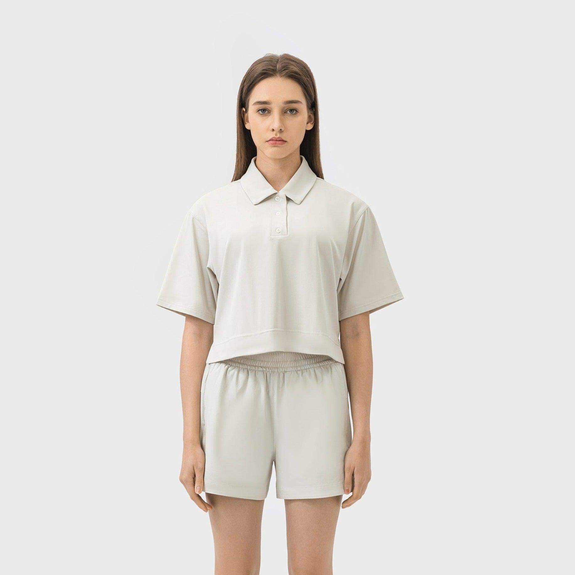 Schnelltrocknendes, atmungsaktives Poloshirt mit lockerer Passform