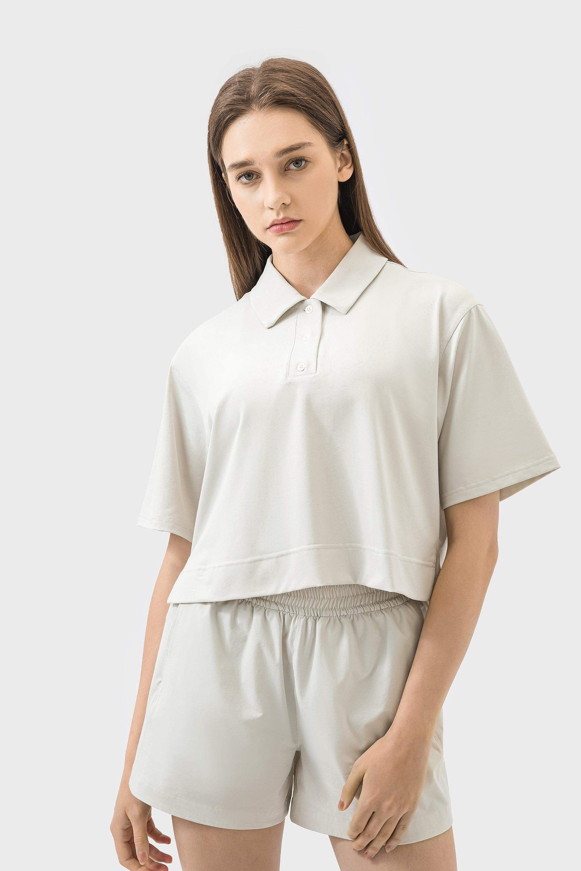 Schnelltrocknendes, atmungsaktives Poloshirt mit lockerer Passform