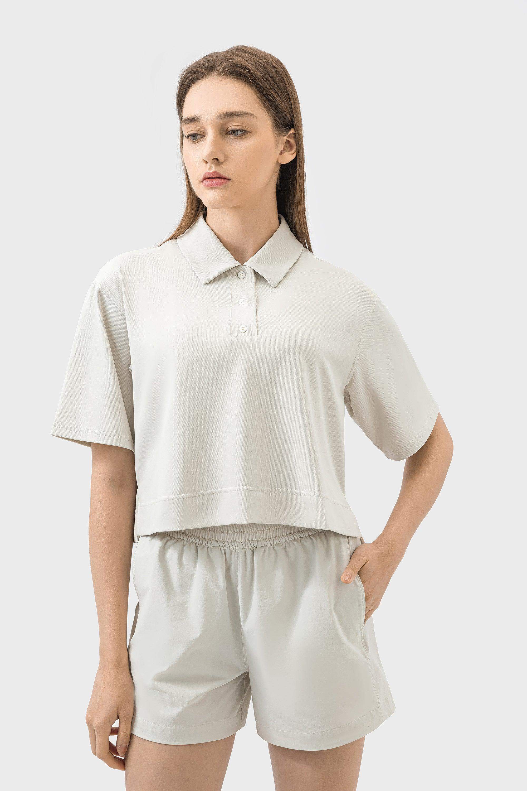 Schnelltrocknendes, atmungsaktives Poloshirt mit lockerer Passform