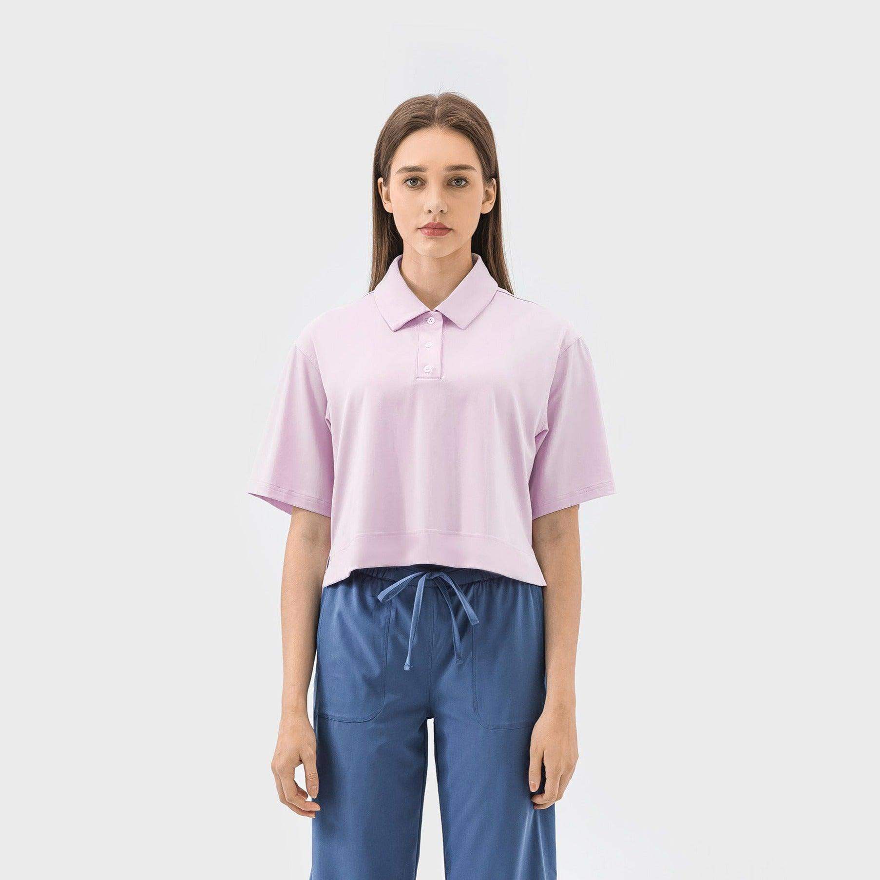 Schnelltrocknendes, atmungsaktives Poloshirt mit lockerer Passform