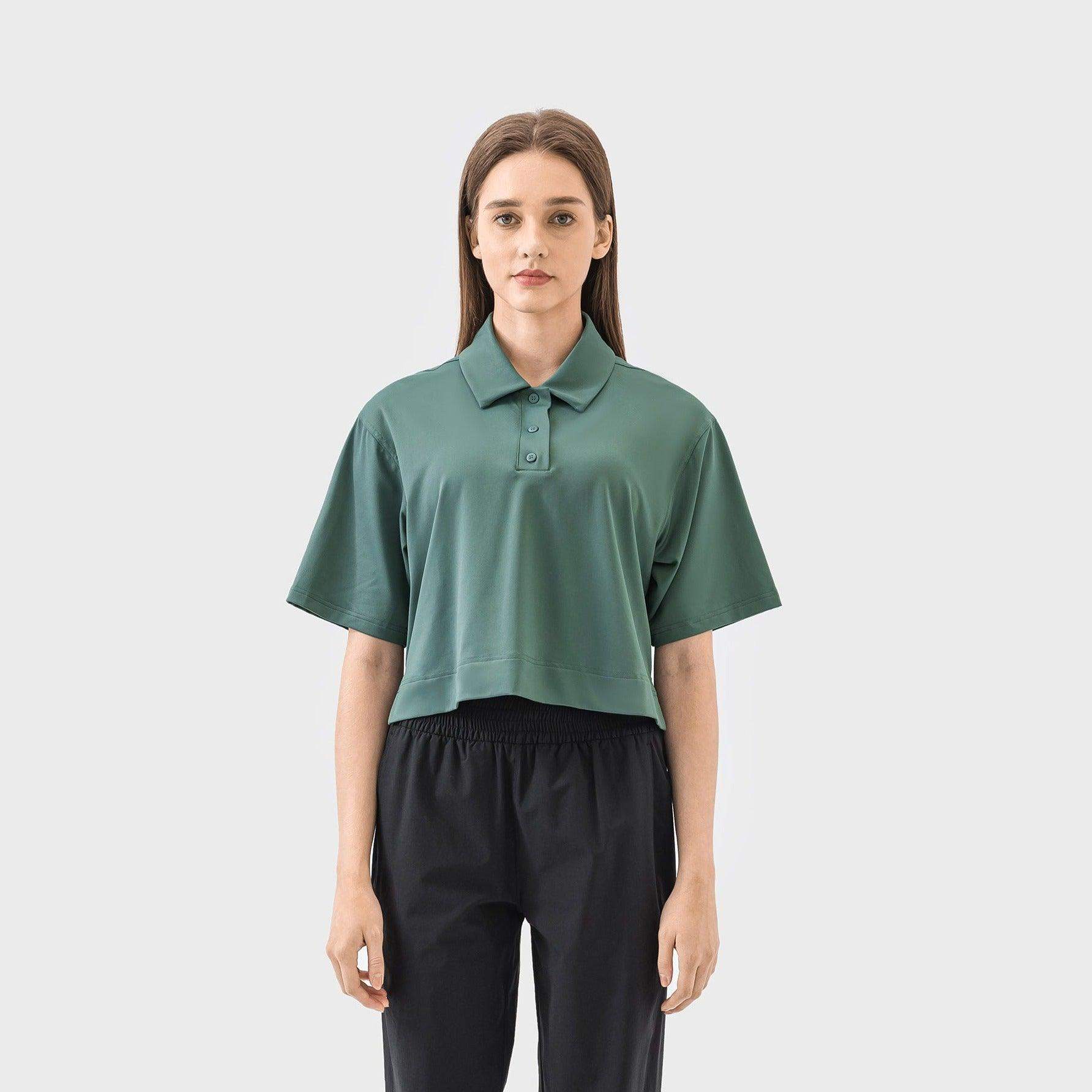 Schnelltrocknendes, atmungsaktives Poloshirt mit lockerer Passform