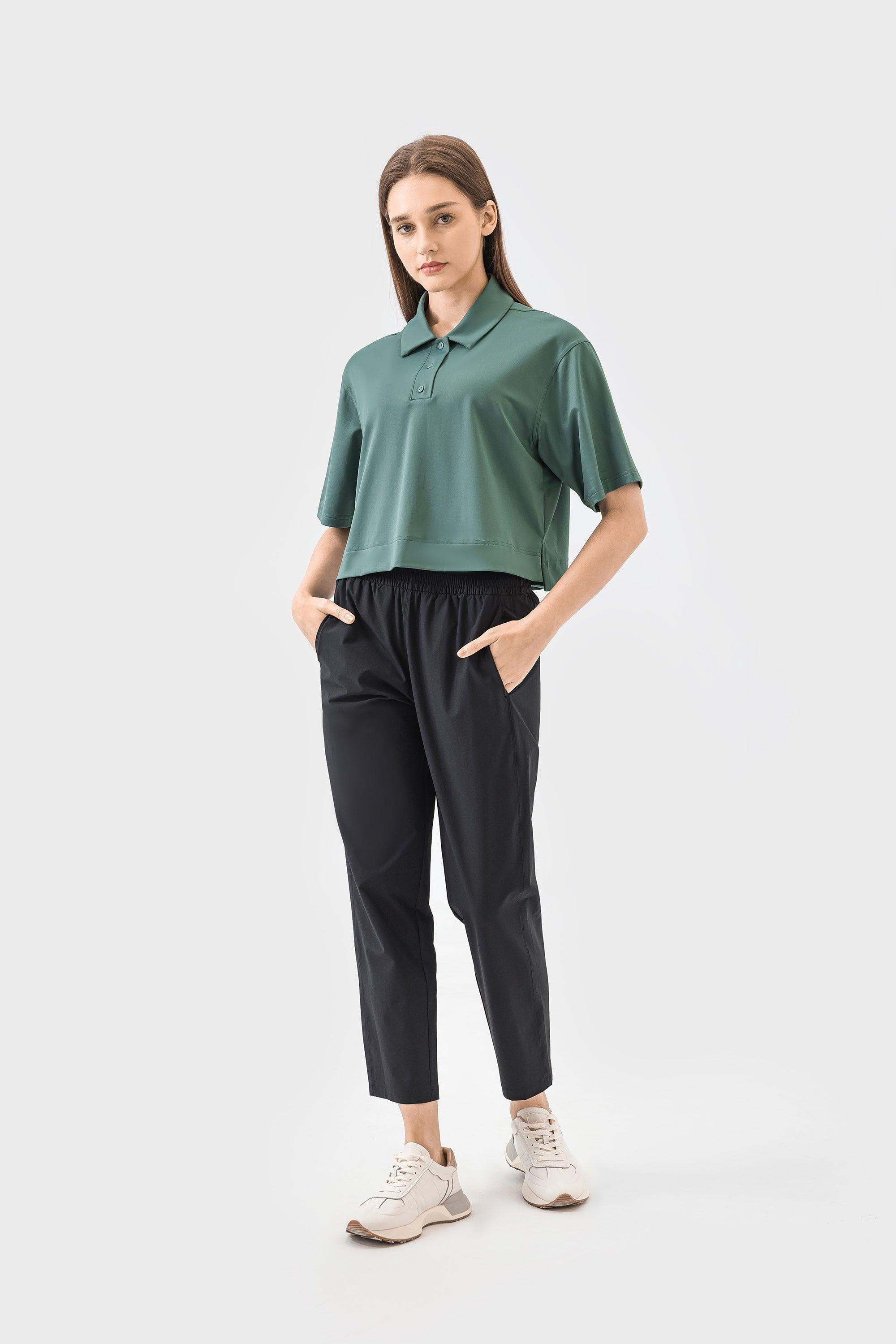 Schnelltrocknendes, atmungsaktives Poloshirt mit lockerer Passform