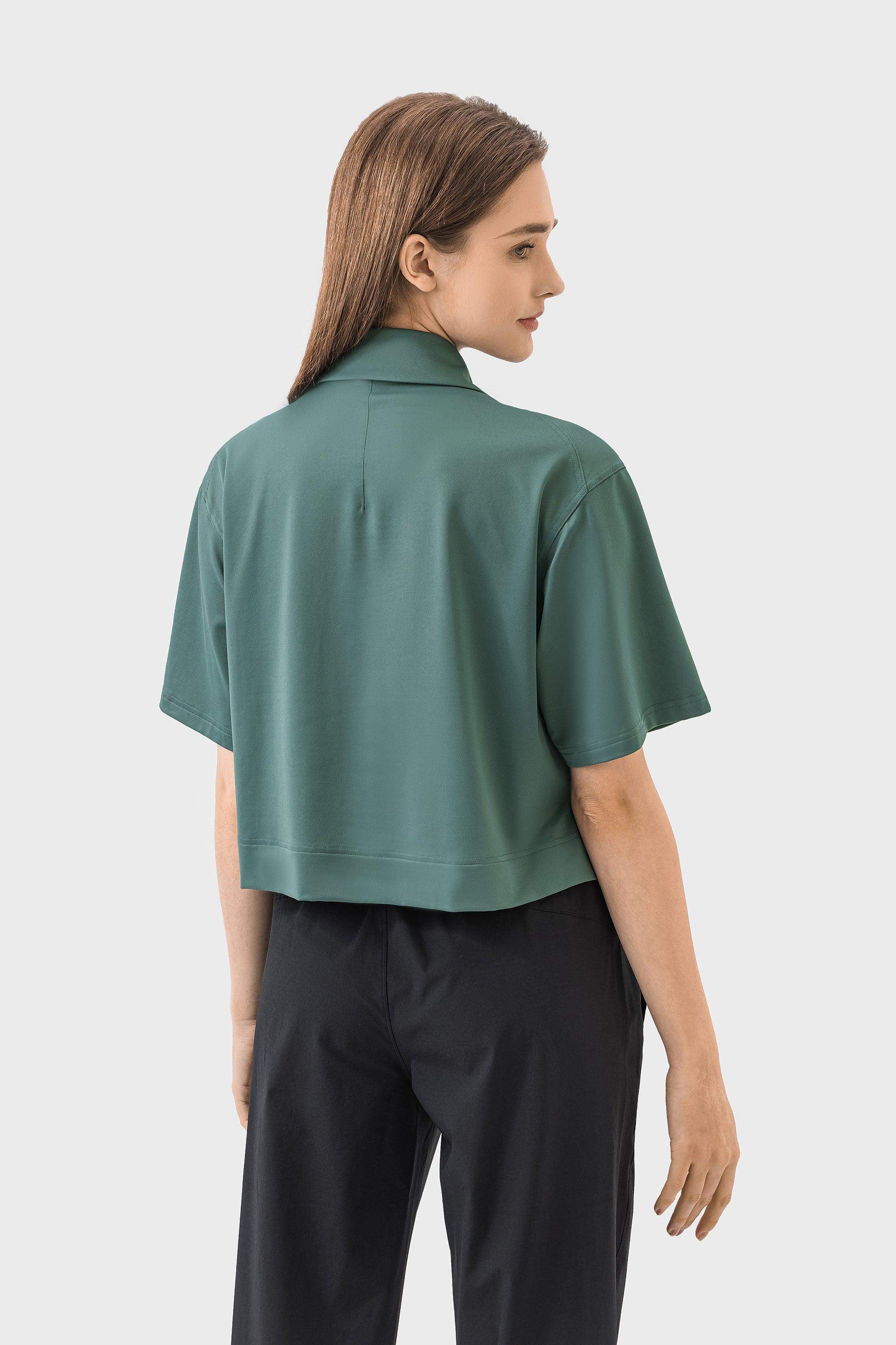 Schnelltrocknendes, atmungsaktives Poloshirt mit lockerer Passform