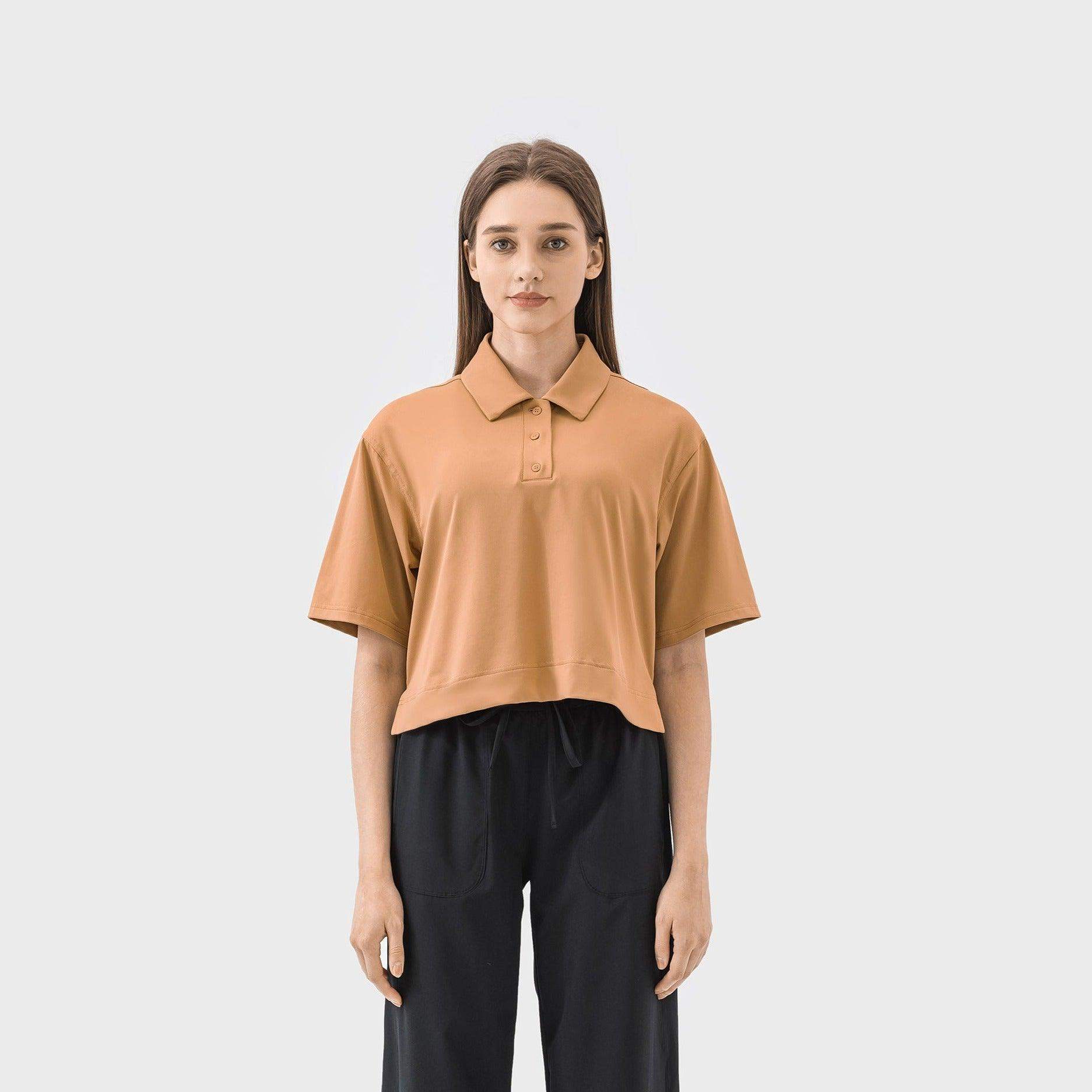 Schnelltrocknendes, atmungsaktives Poloshirt mit lockerer Passform