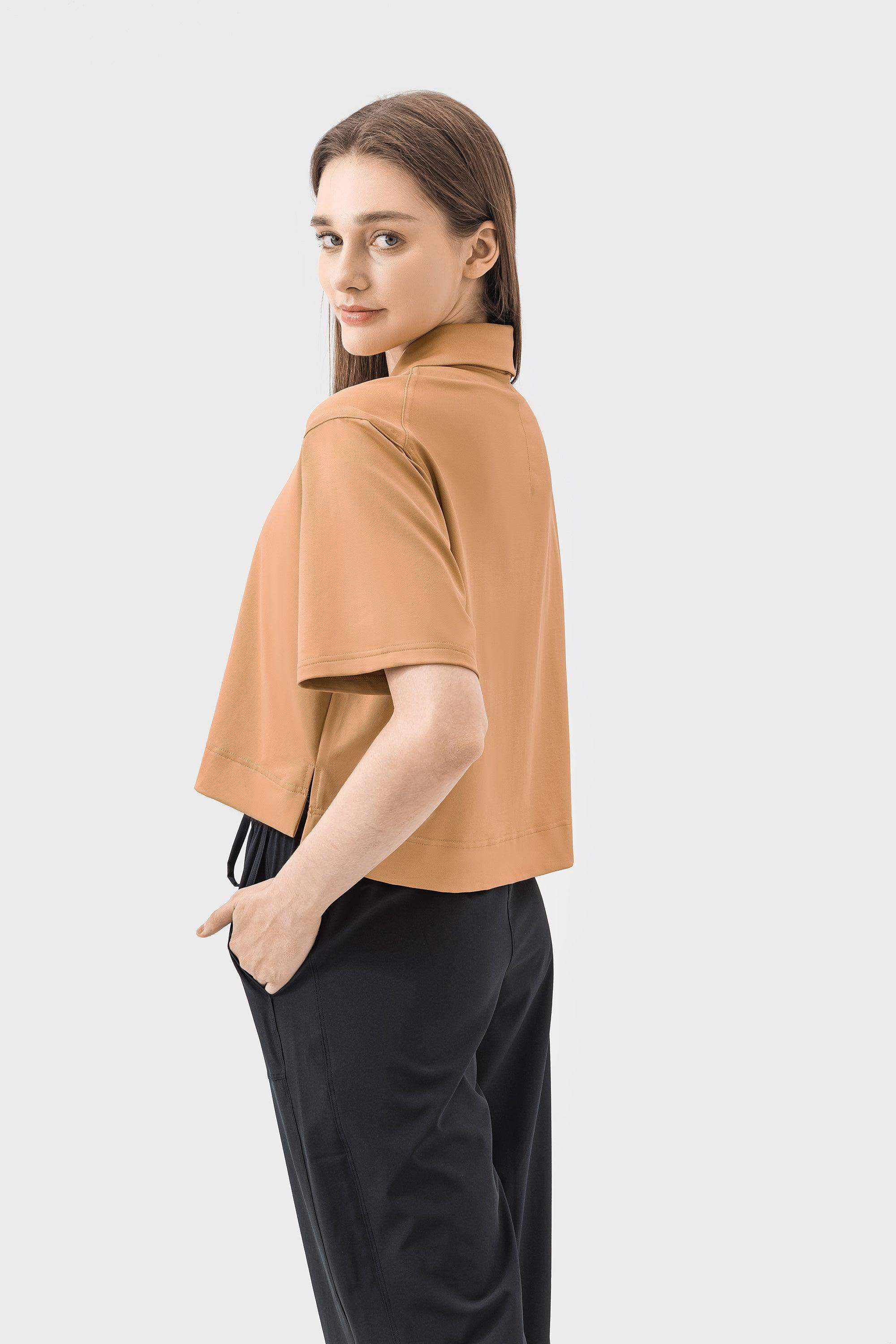 Schnelltrocknendes, atmungsaktives Poloshirt mit lockerer Passform