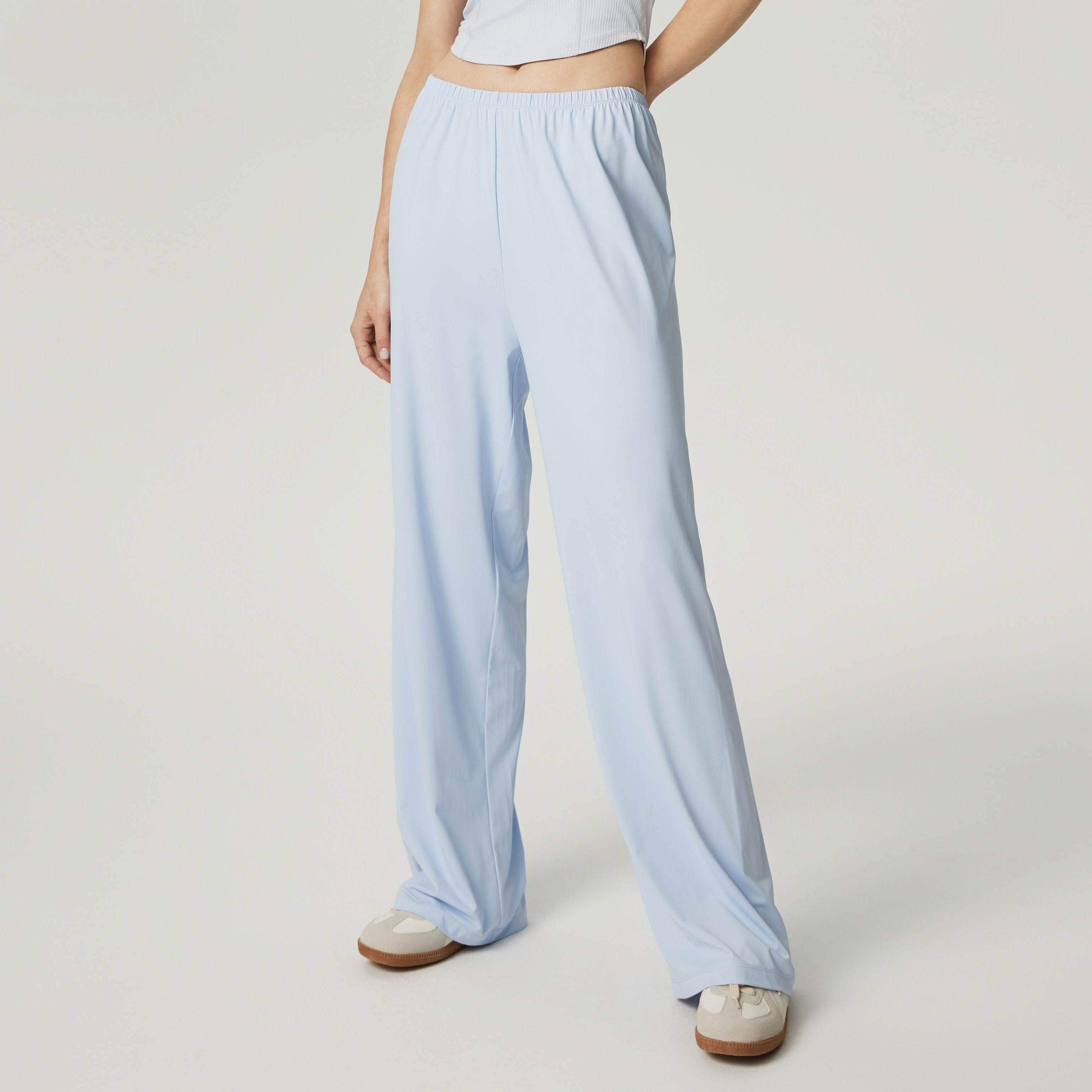 Hose mit hoher Taille und weitem Bein