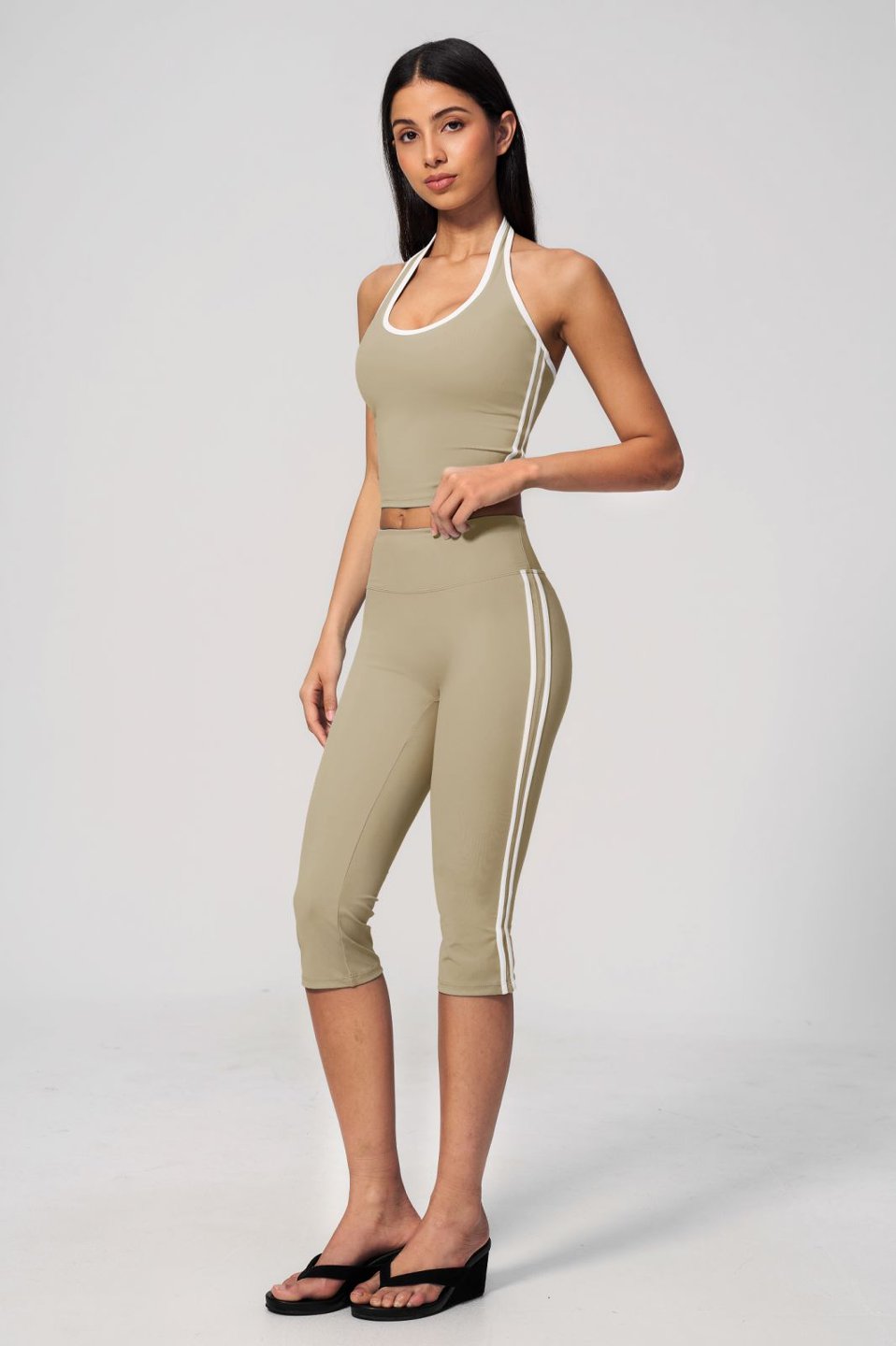 Halter Neck Capri Pants